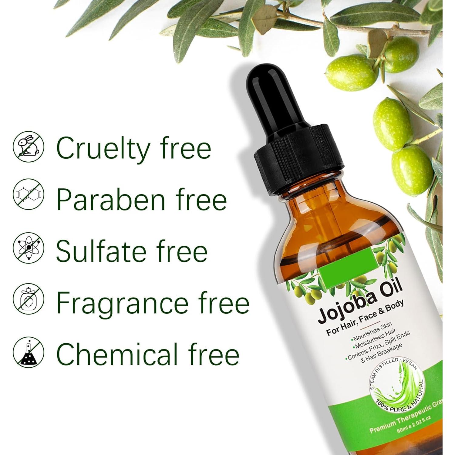 Aceite de Jojoba Orgánico 60ml Valleylux - Hidratante Facial y Capilar