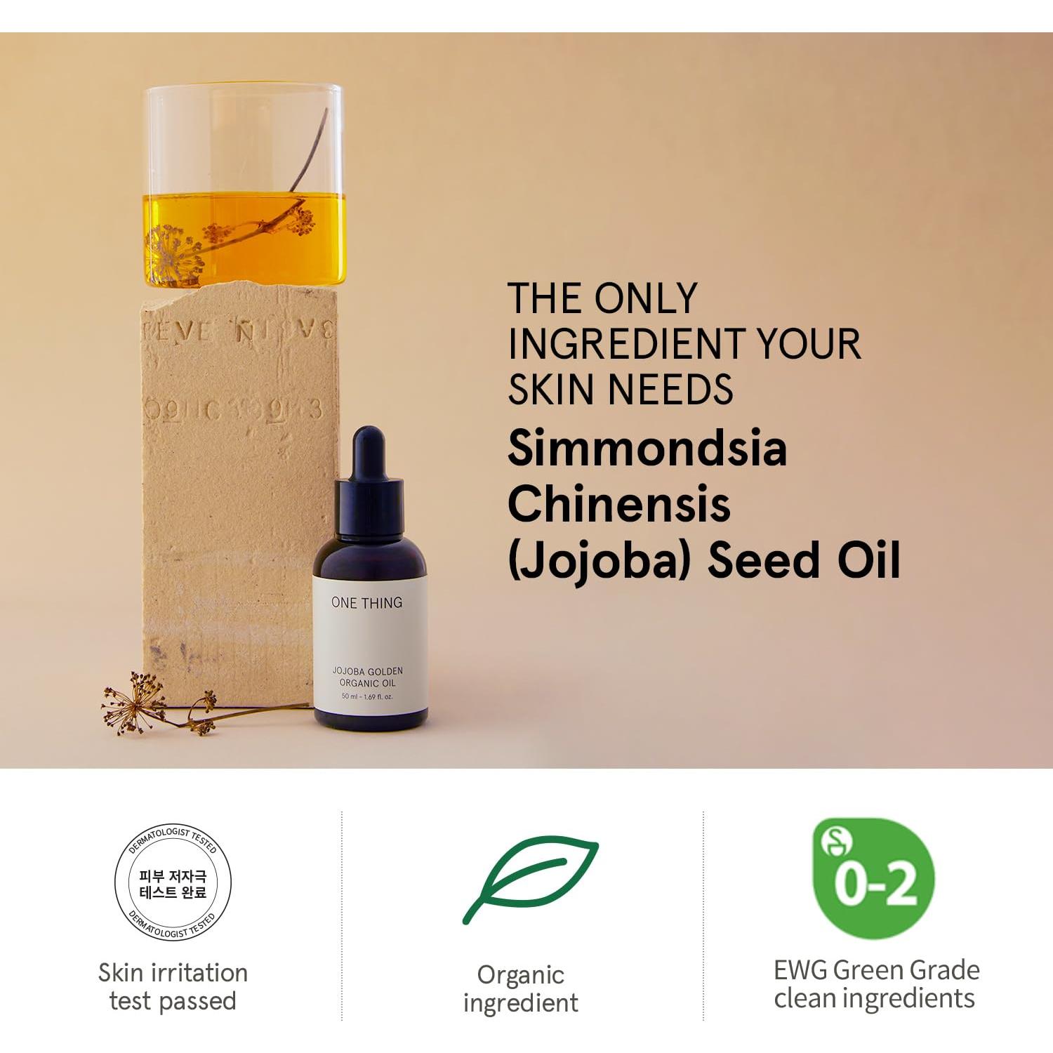 Aceite Orgánico de Jojoba ONE THING 50ml Hidratante Piel Cabello