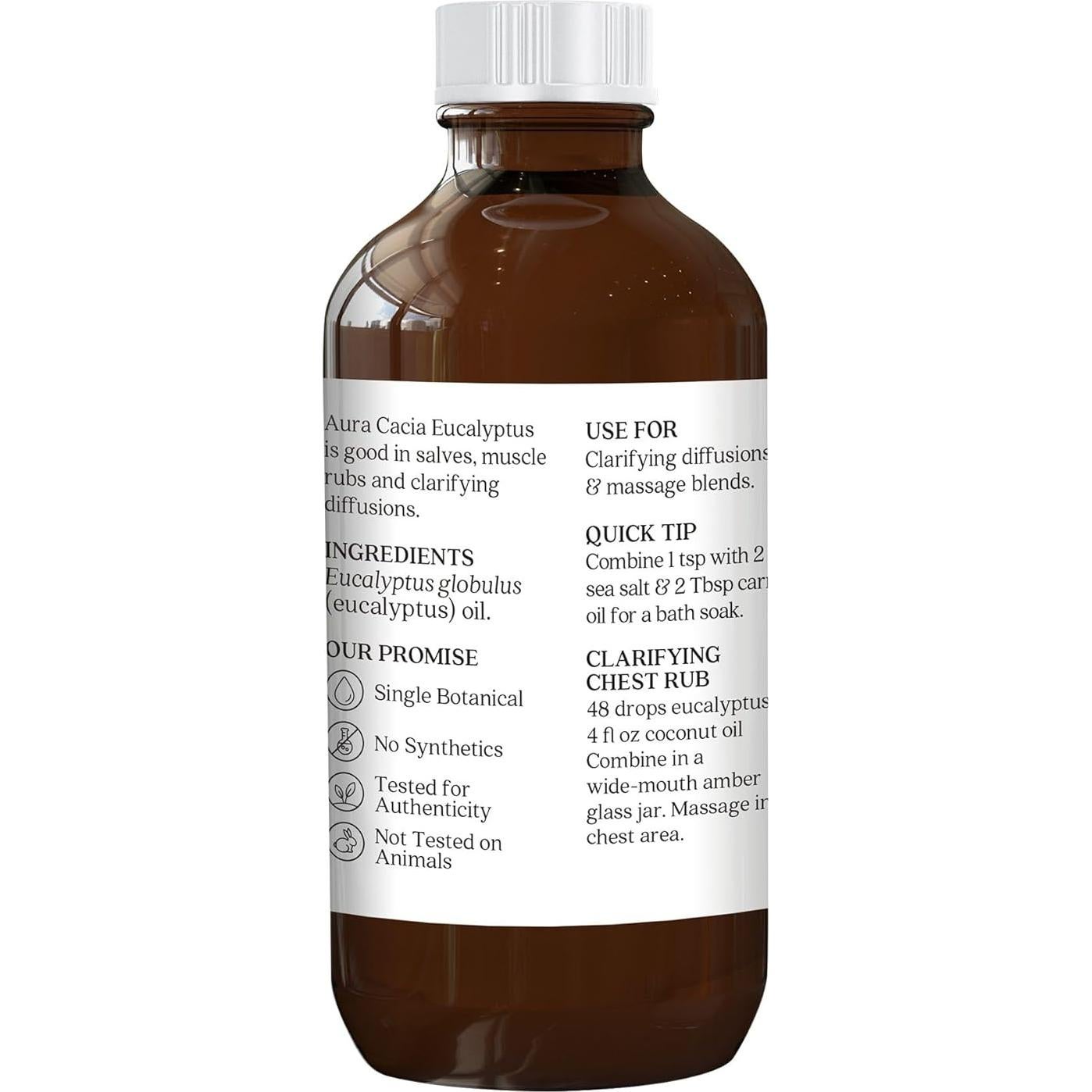 Aceite Esencial de Eucalipto Aura Cacia 118 ml - Aroma Fresco