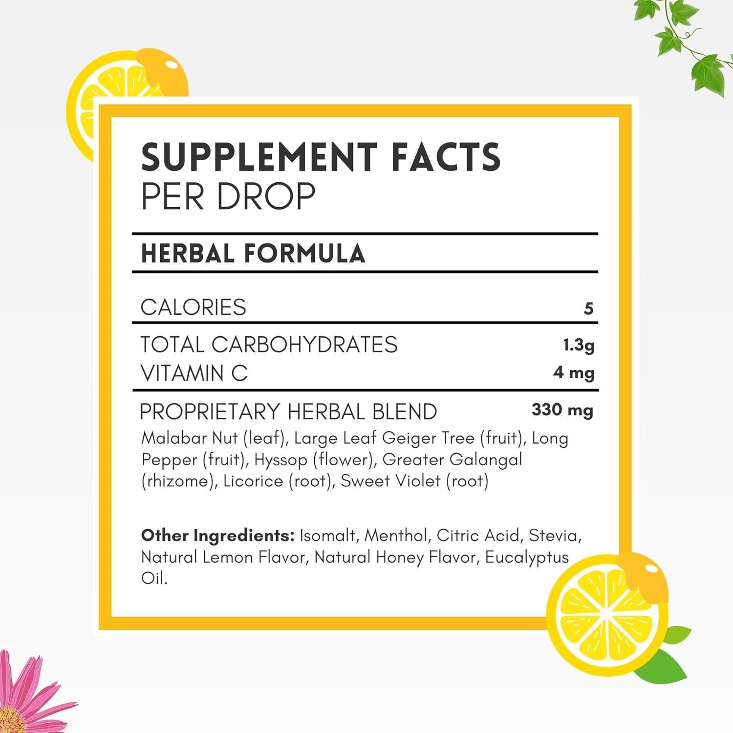 Caramelos para la Tos Herbion Naturals Sin Azúcar 25 Unidades