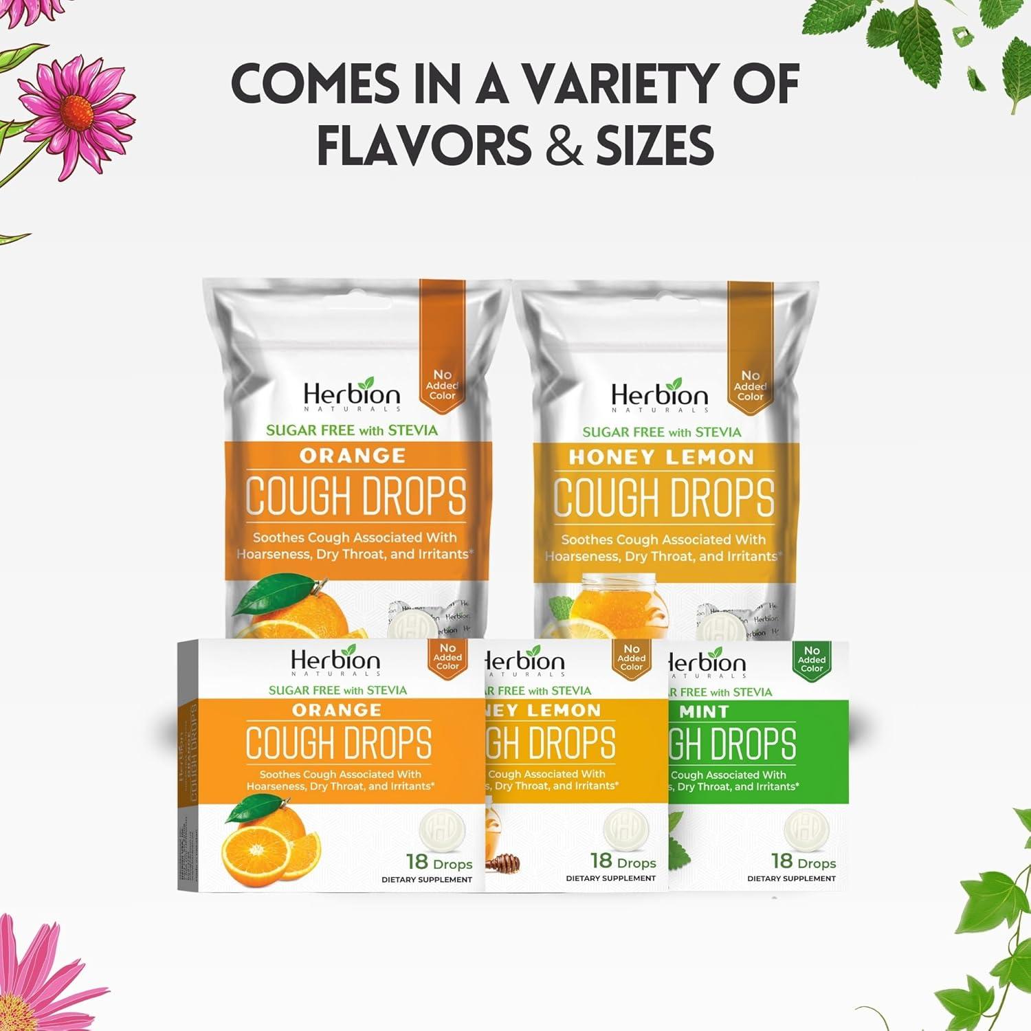 Caramelos para la Tos Herbion Naturals Sin Azúcar 25 Unidades