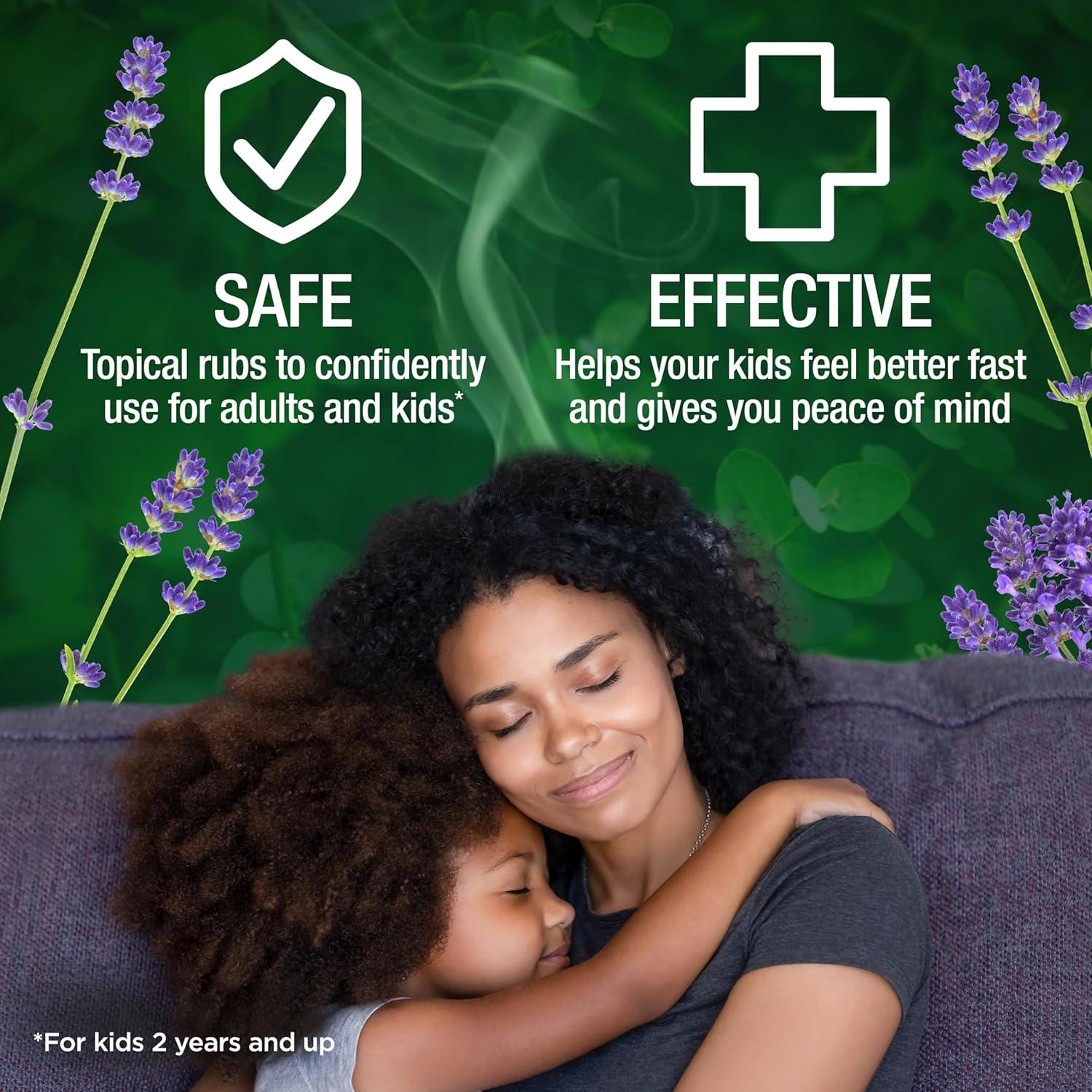 Mentholatum Rub Vaporizante Nocturno 50 g - Alivio de Tos Lavanda