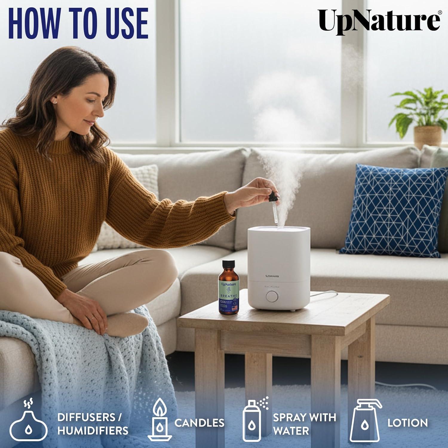 Aceite Esencial Breathe UpNature 60ml - Eucalipto y Menta