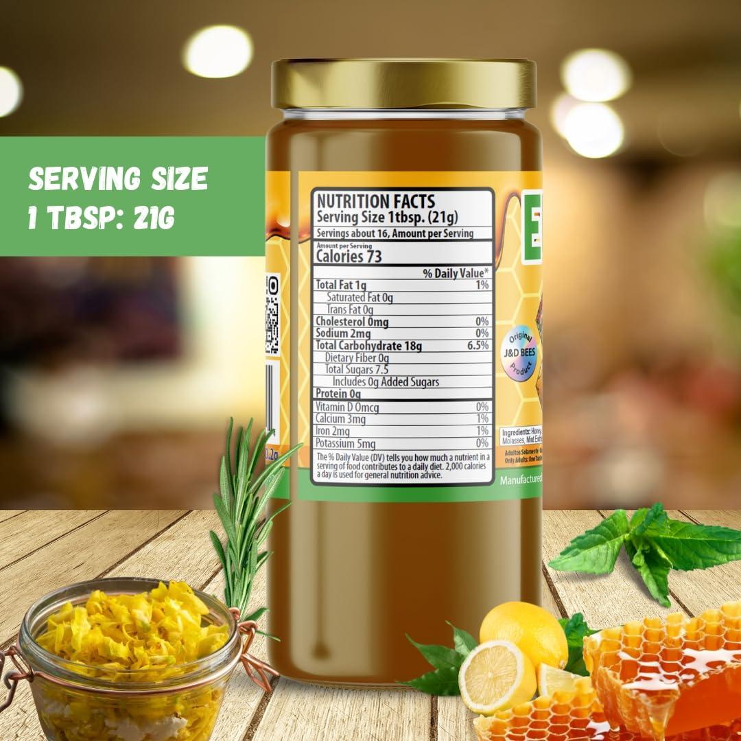 Jarabe Herbal de Miel J&D con Tomillo y Eucalipto 340g