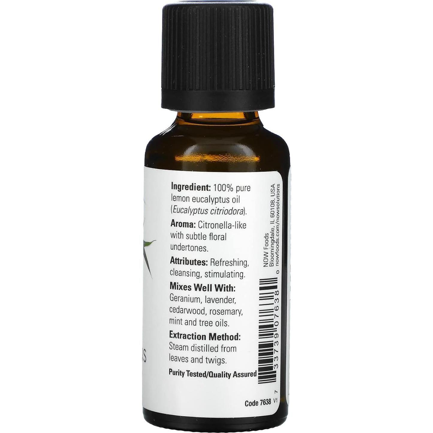 Aceite Esencial de Eucalipto Limón 30 ml Now Foods