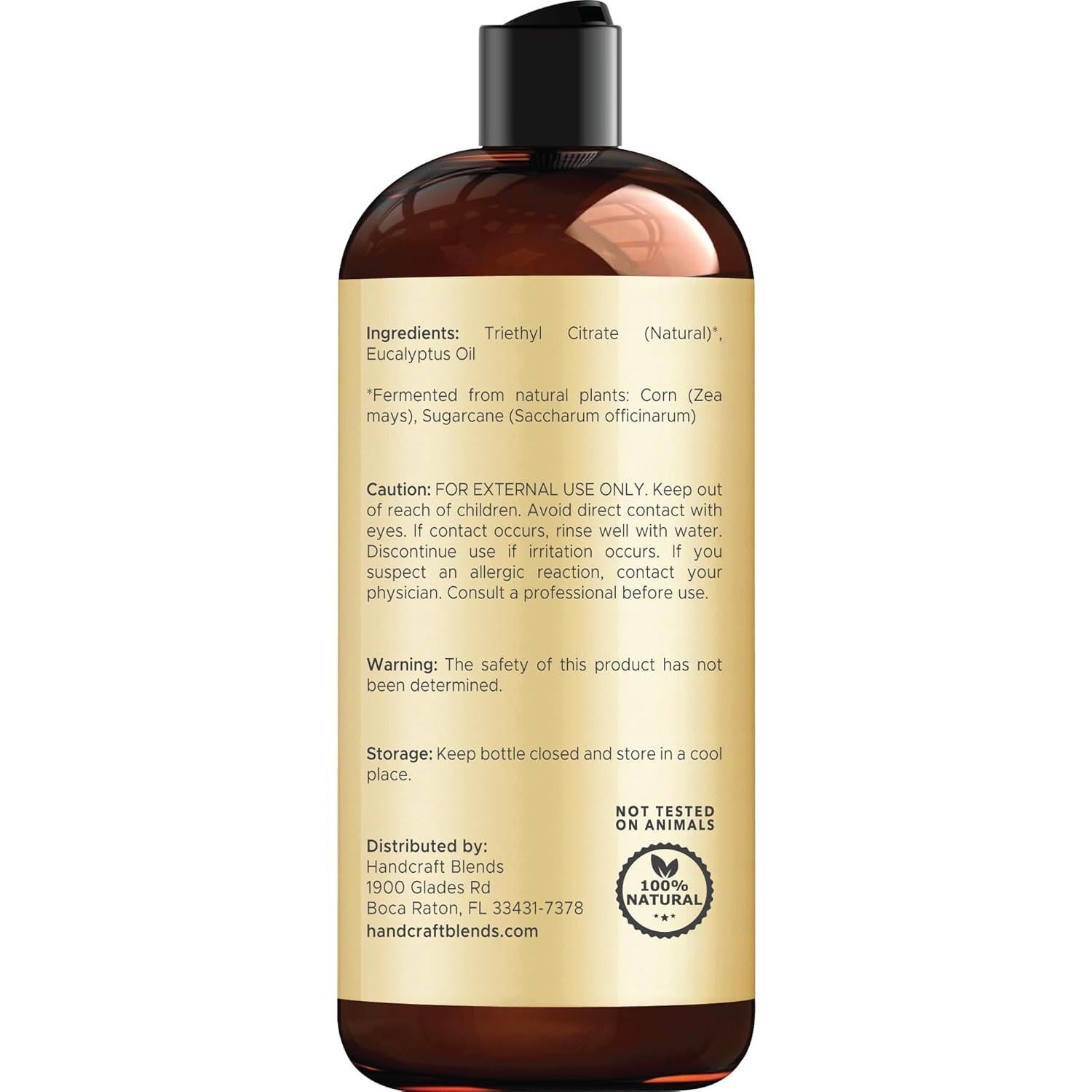 Aceite Esencial de Eucalipto Handcraft Blends 473 ml - Aromaterapia