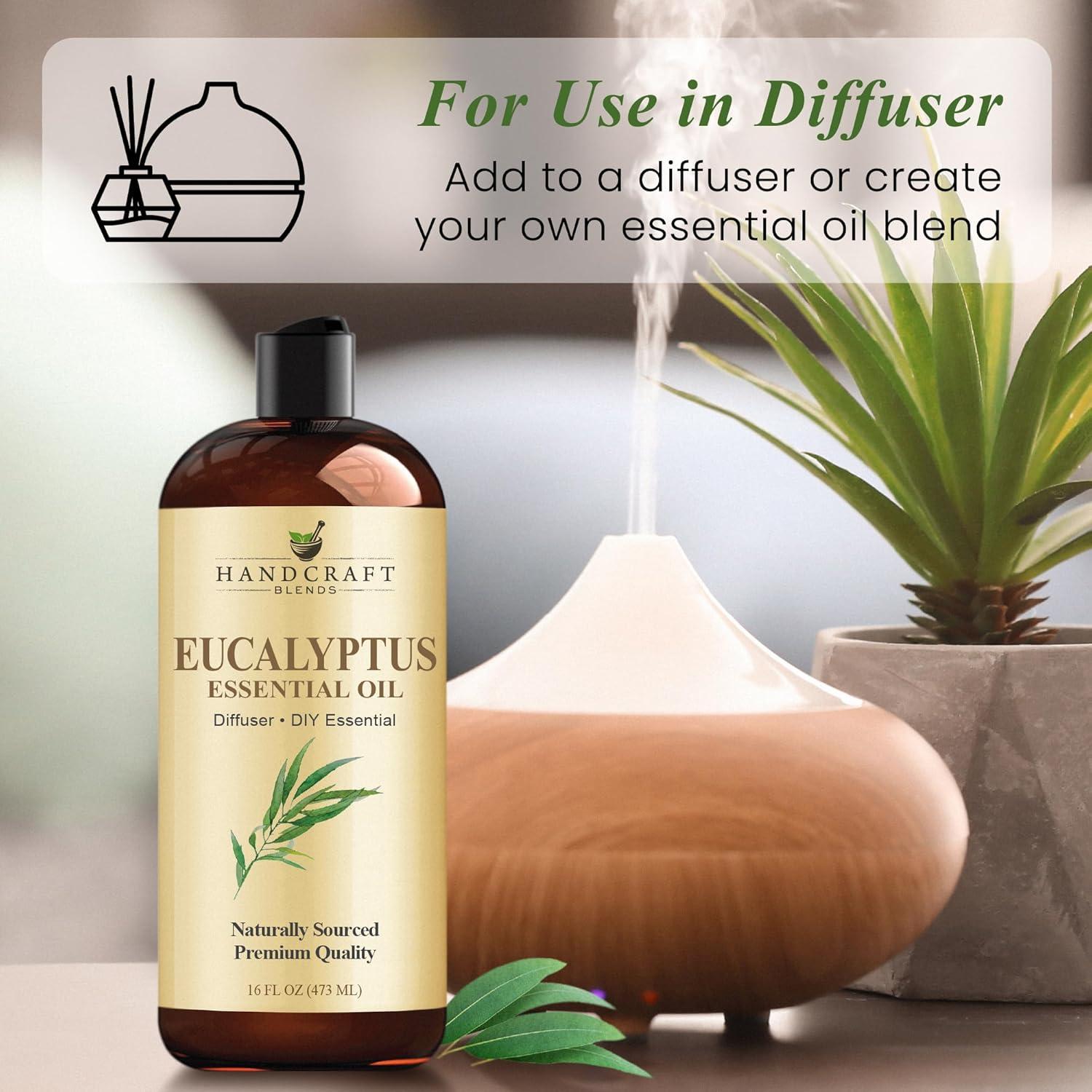 Aceite Esencial de Eucalipto Handcraft Blends 473 ml - Aromaterapia