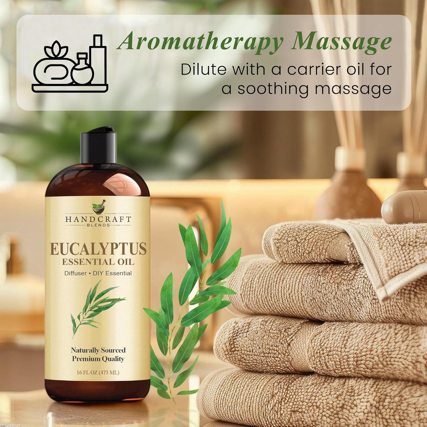 Aceite Esencial de Eucalipto Handcraft Blends 473 ml - Aromaterapia