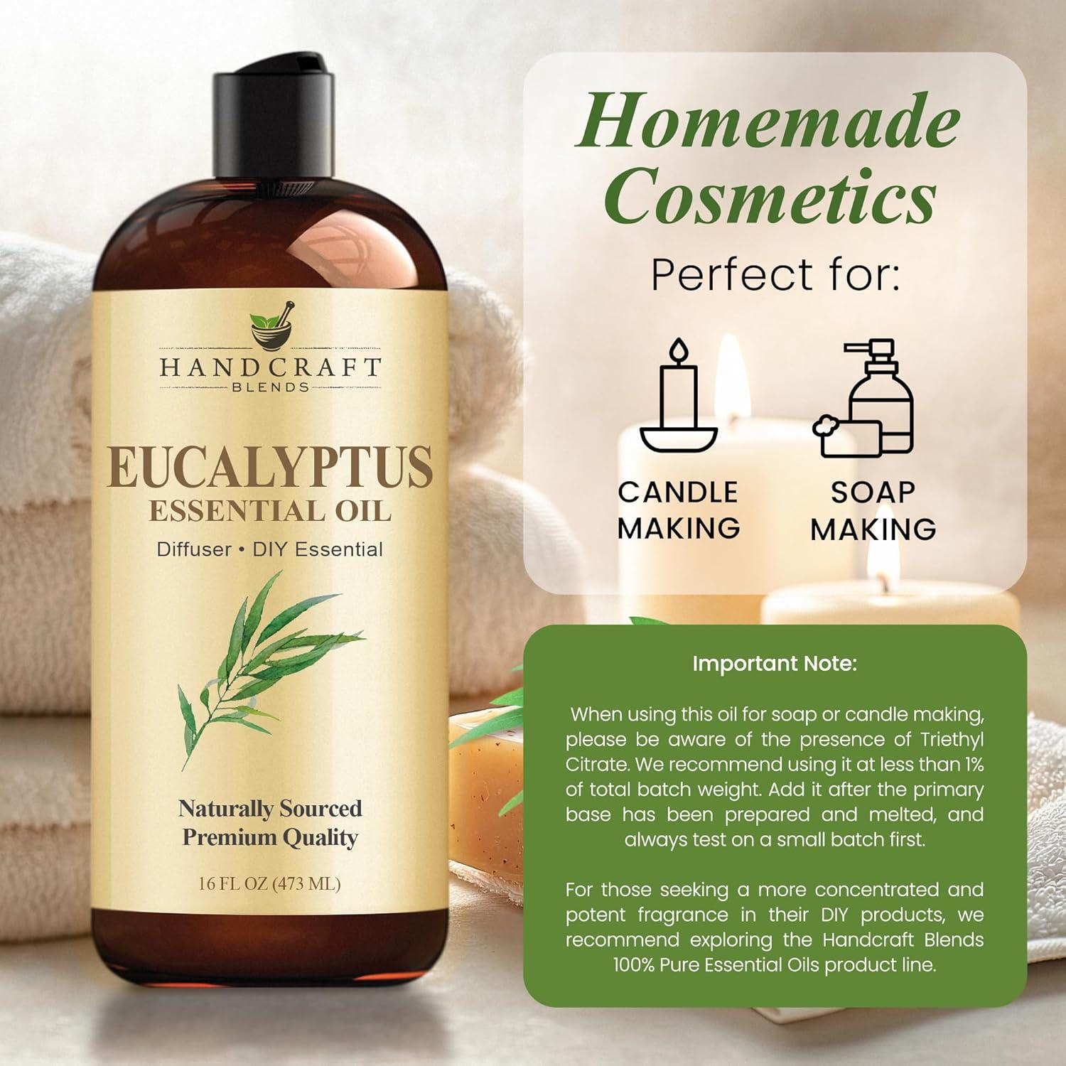 Aceite Esencial de Eucalipto Handcraft Blends 473 ml - Aromaterapia