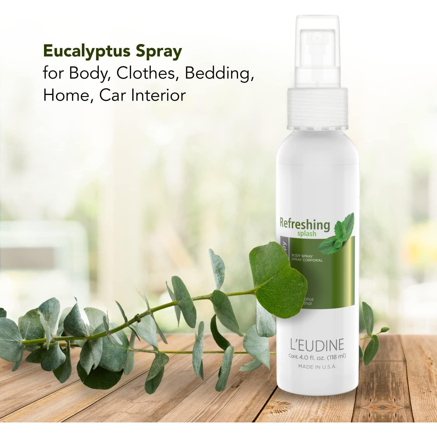 Spray Refrescante L'EUDINE 118 ml Eucalipto Menta Aloe