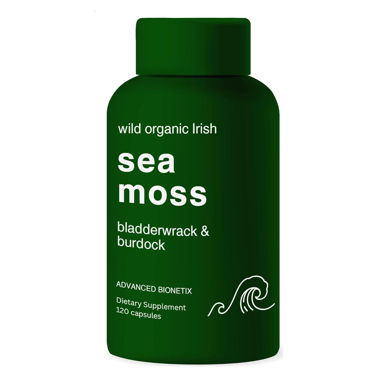 Cápsulas de Musgo Marino Irlandés Orgánico Advanced Bionetix 120 Unidades