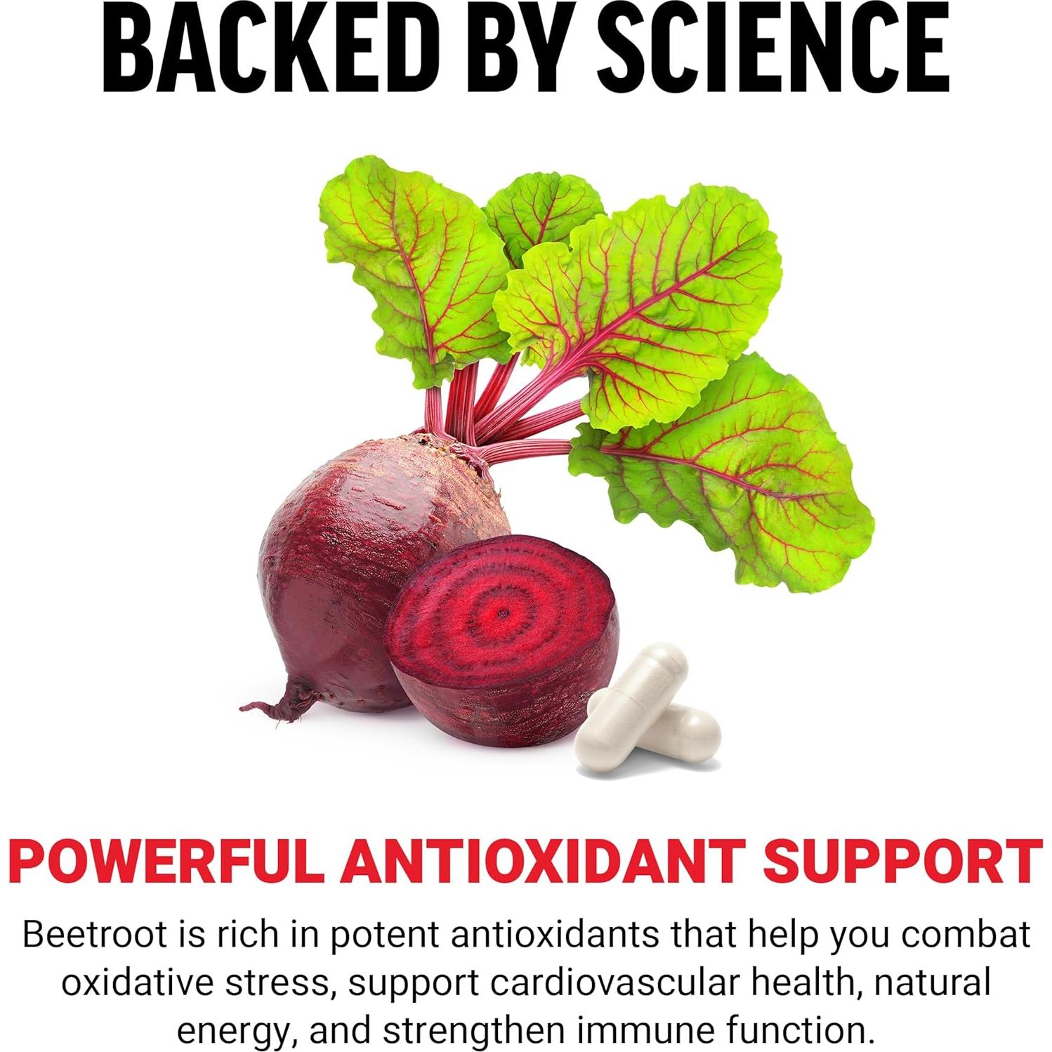 Suplemento Musgo Marino Irlandés + Remolacha Force Factor 120 Cápsulas Veganas