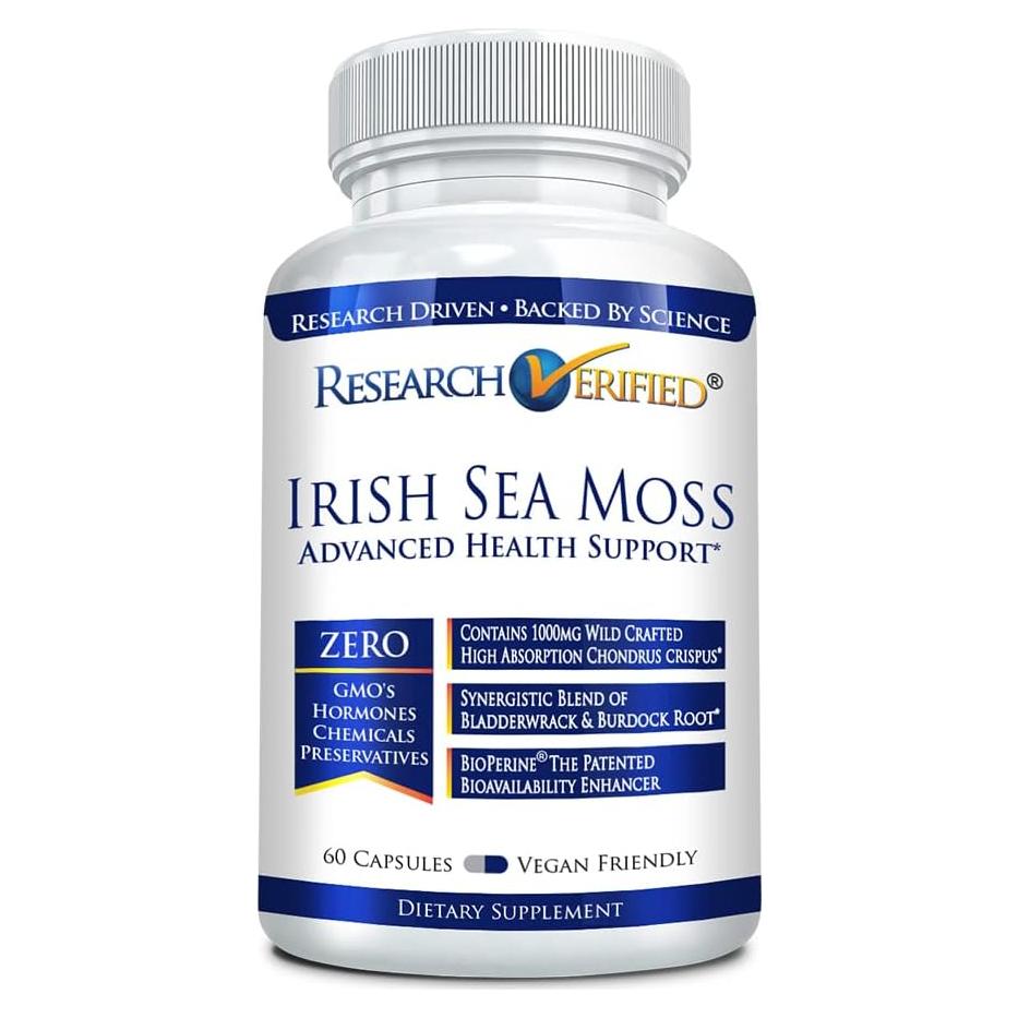 Musgo Marino Irlandés Vegano 60 Cápsulas - Investigación Verificada