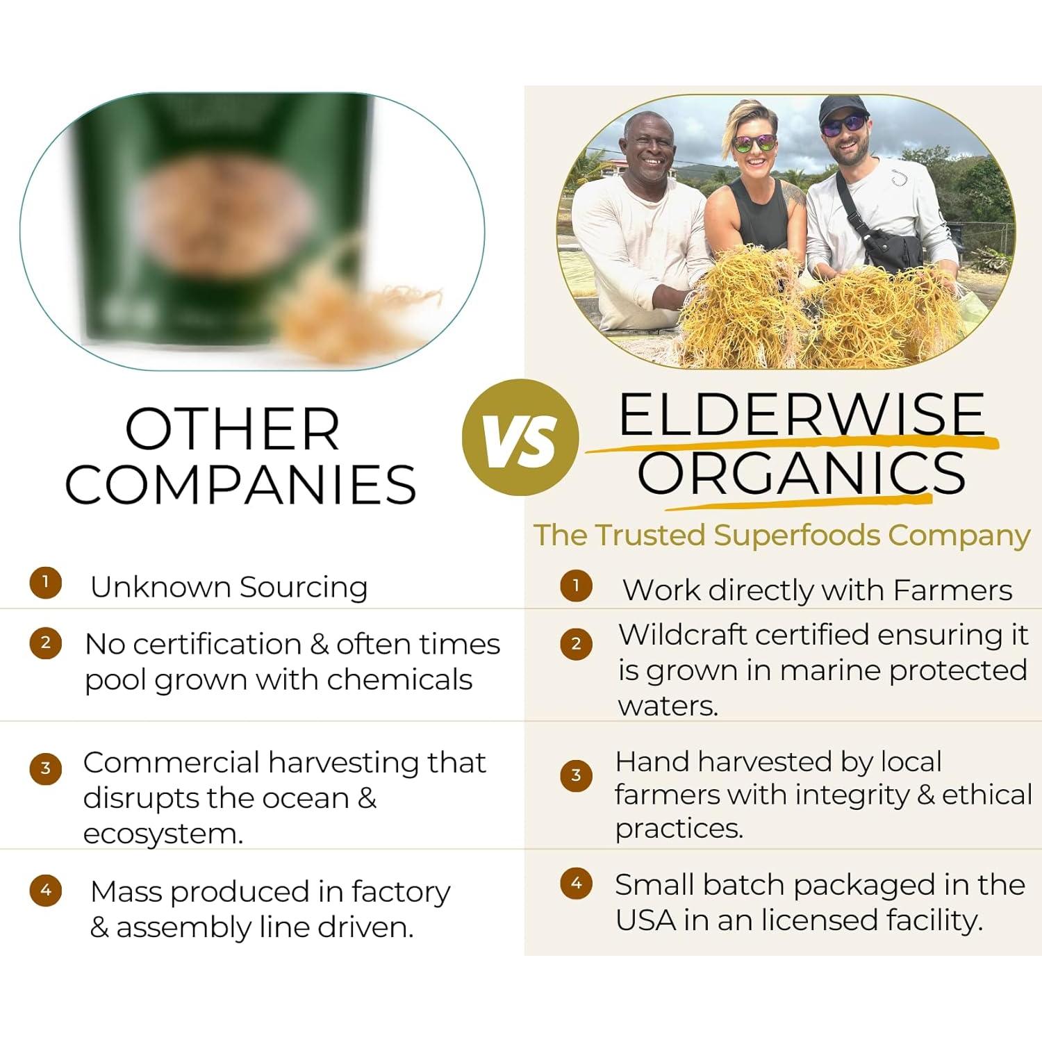 Musgo Marino Crudo Elderwise Organics 70.87 g - Gel Natural 1.89 L