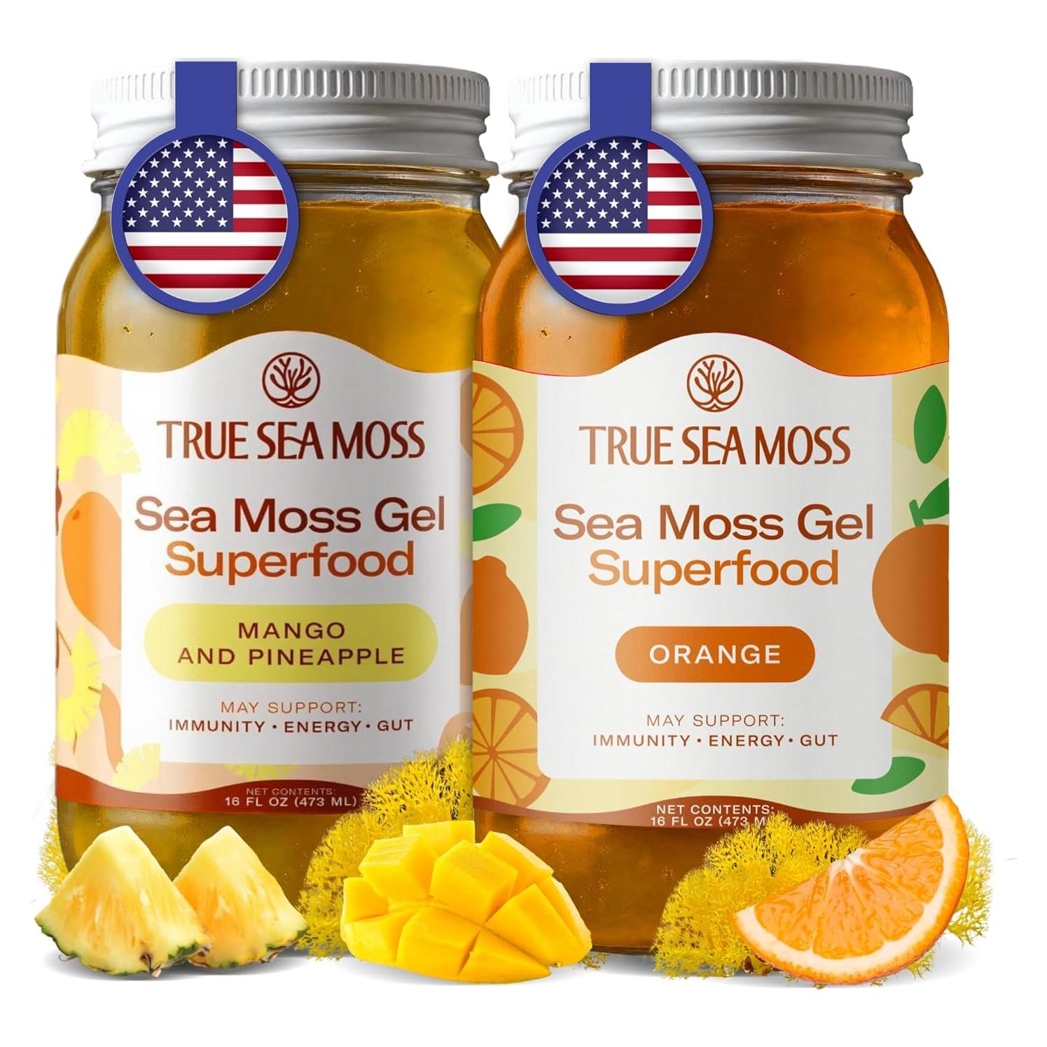 Gel de Musgo Marino Tropical 946ml - Mango/Piña y Naranja - Vegano