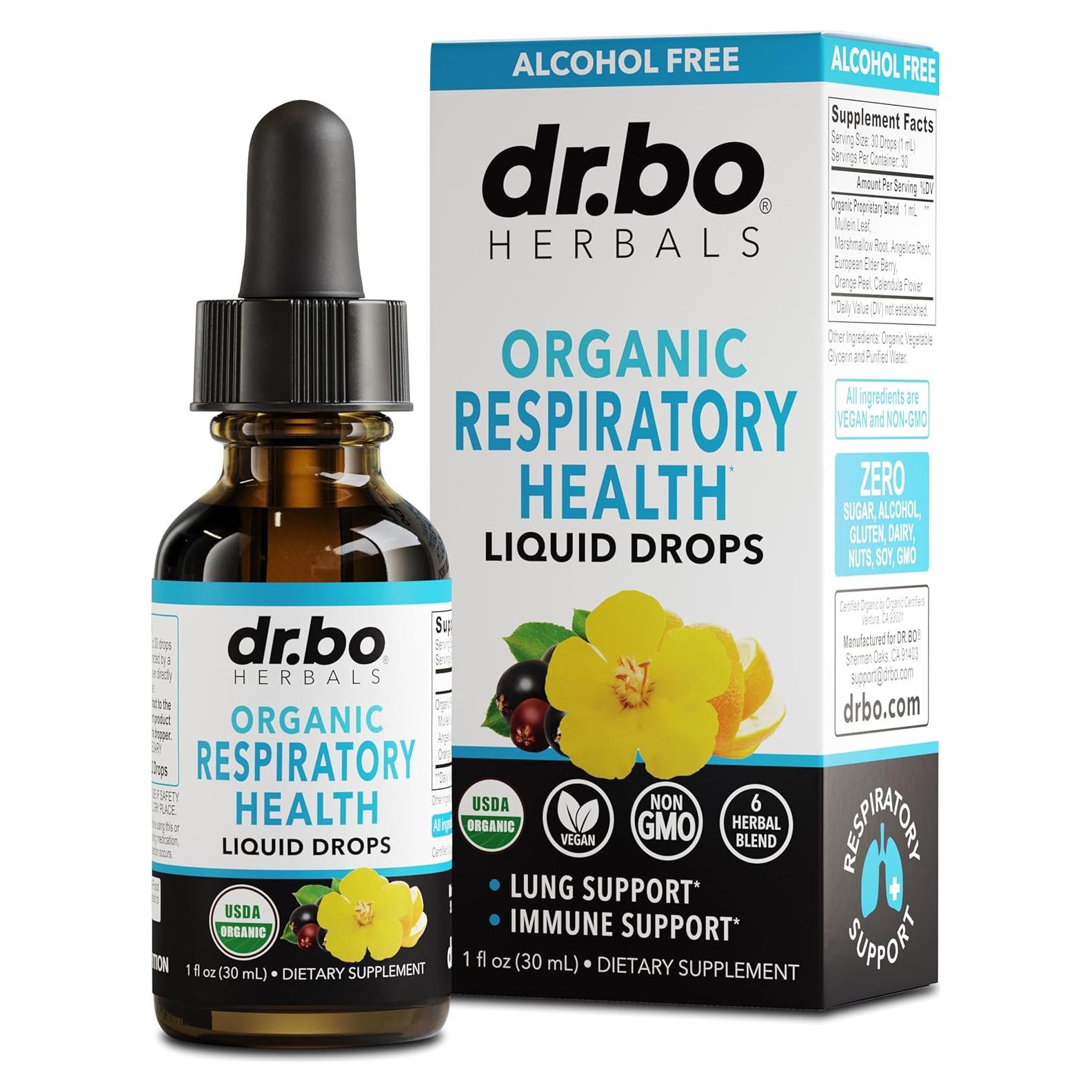 Gotas Detox de Pulmón Dr. BO 30 ml - Suplemento Respiratorio Orgánico