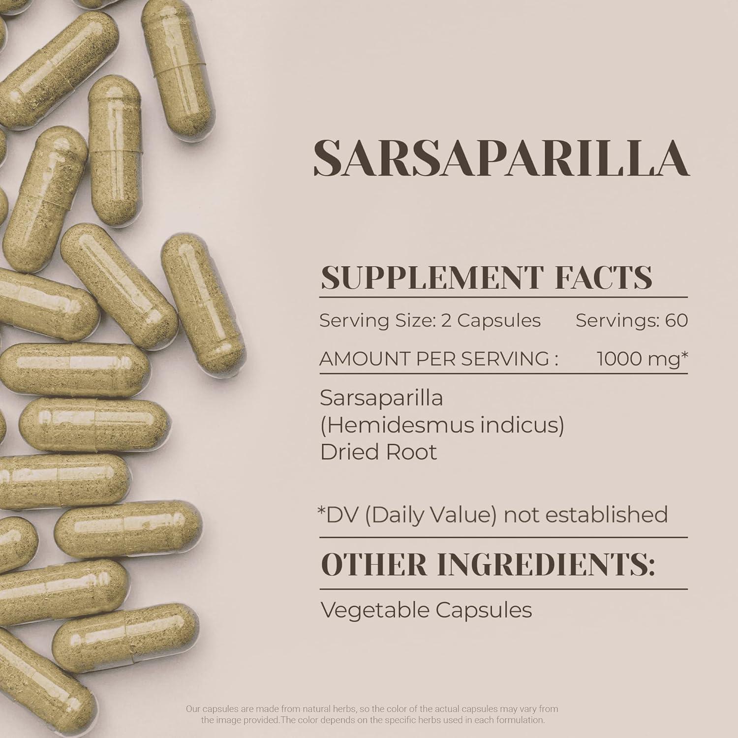 Sarsaparilla 120 Cápsulas Garden Organics - Suplemento Herbal