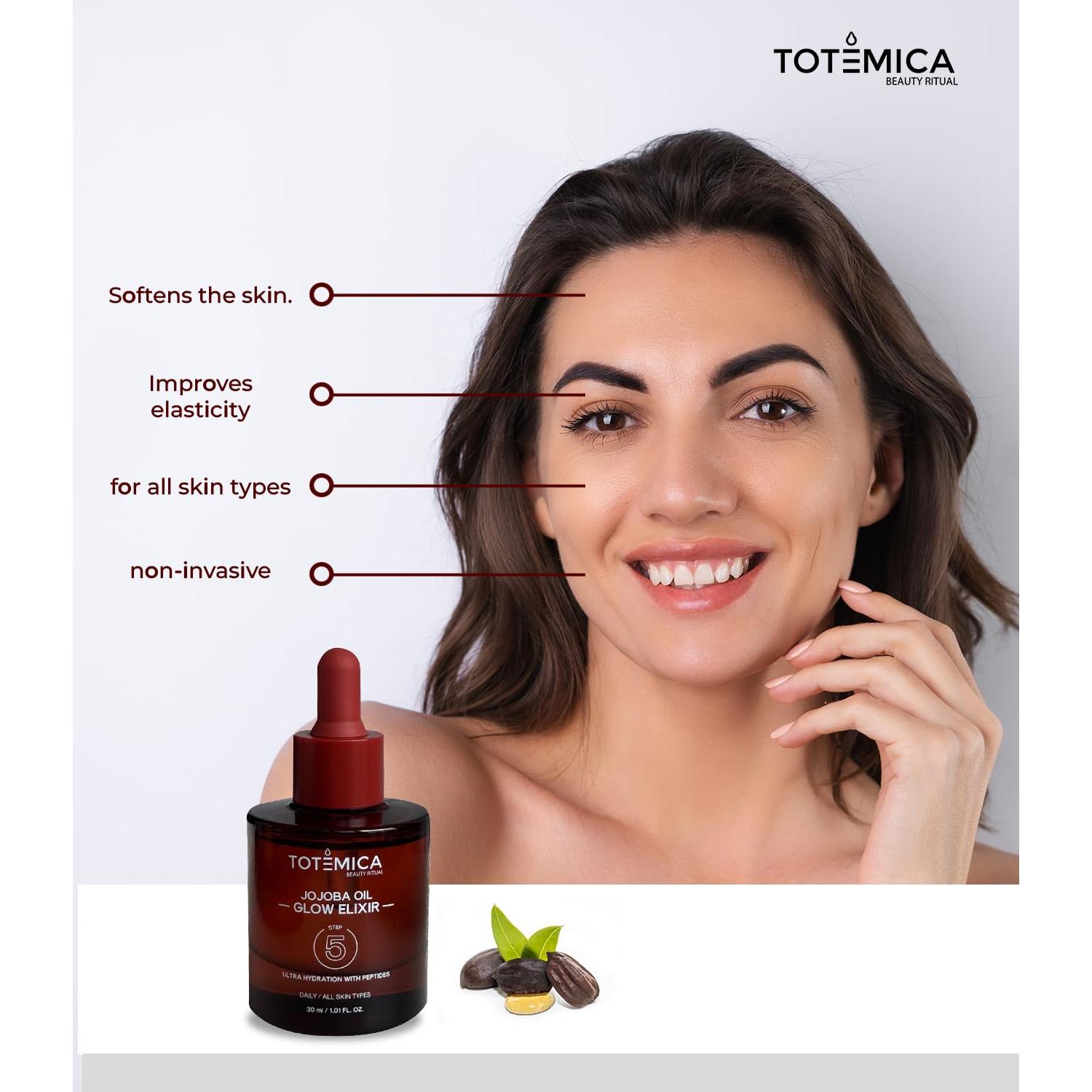 Aceite de Jojoba Orgánico Totemica 30 ml - Hidratante Facial y Corporal