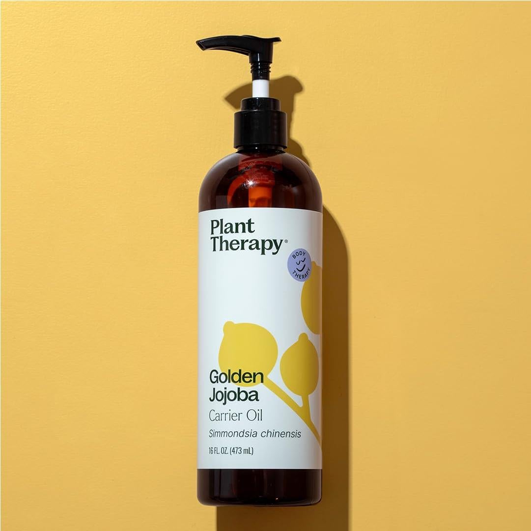 Aceite Portador de Jojoba Dorado Plant Therapy 473 ml 100% Puro