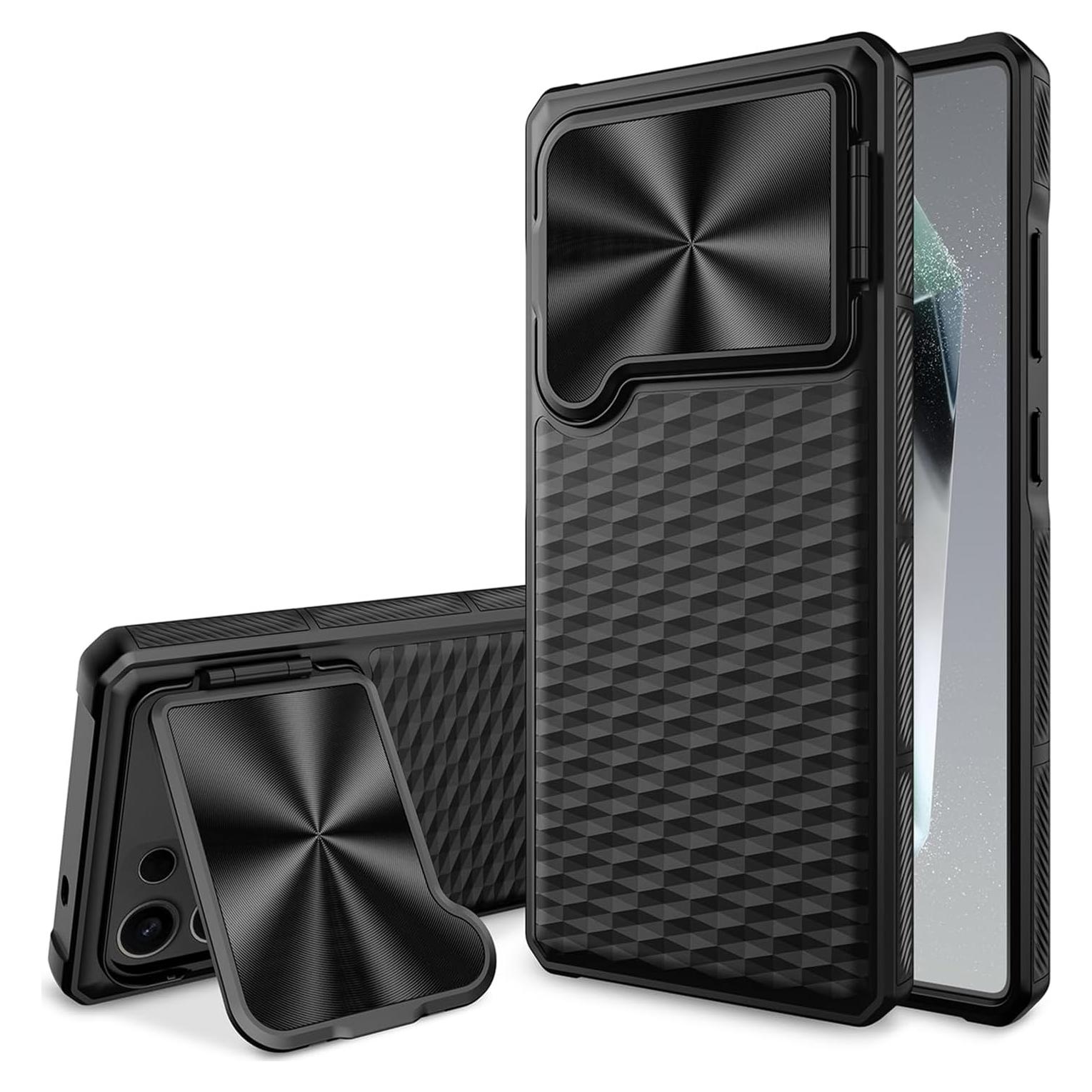 Funda NINKI para Samsung Galaxy S25 Ultra 5G con Soporte y Lente