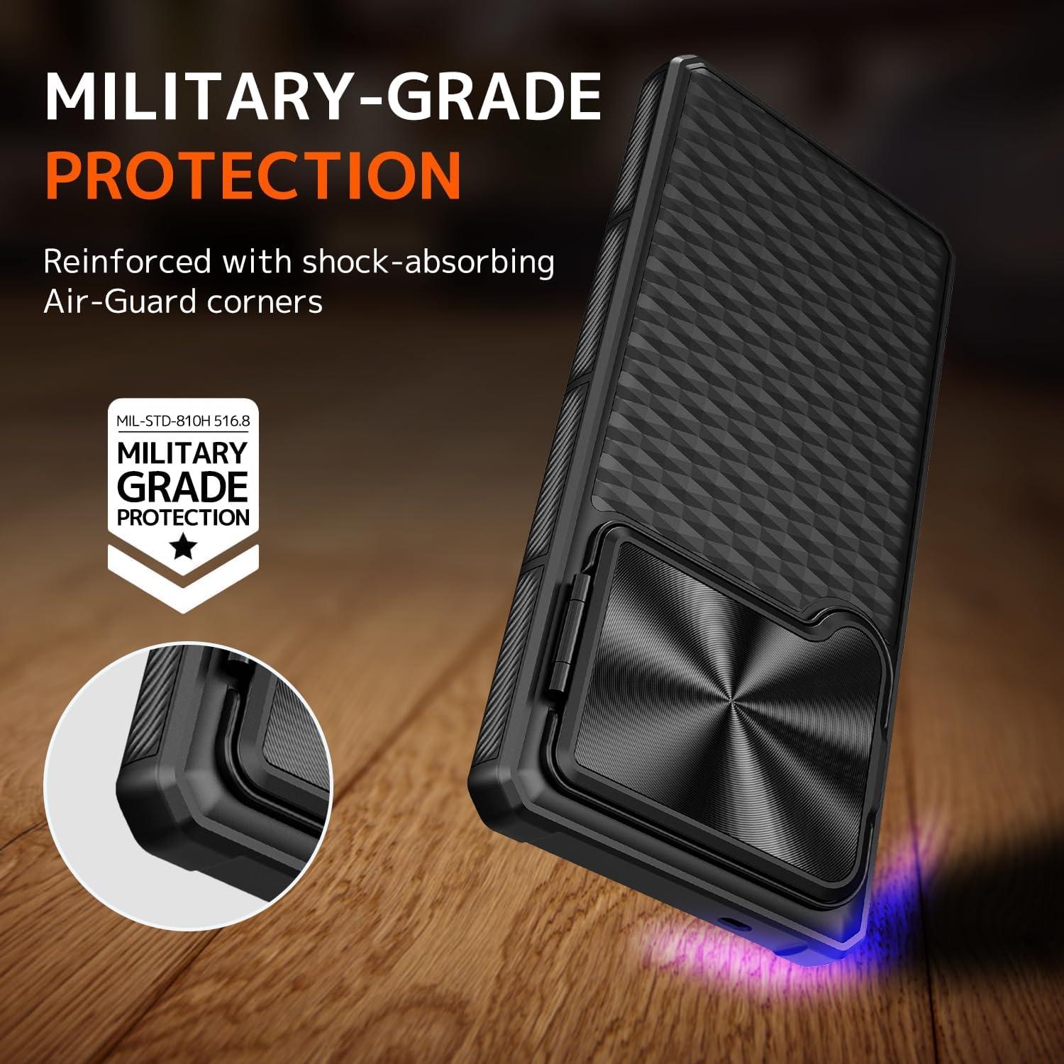 Funda NINKI para Samsung Galaxy S25 Ultra 5G con Soporte y Lente