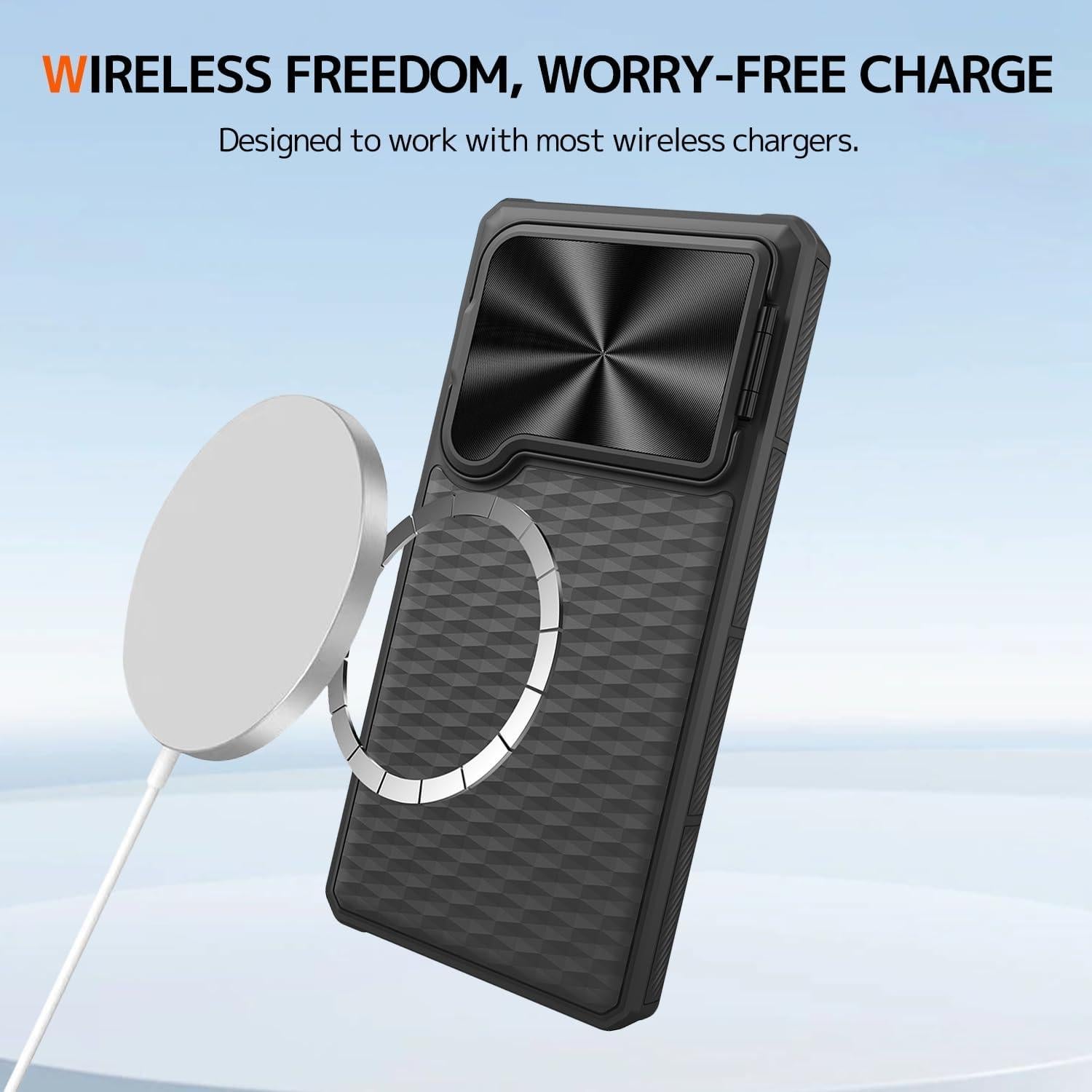 Funda NINKI para Samsung Galaxy S25 Ultra 5G con Soporte y Lente