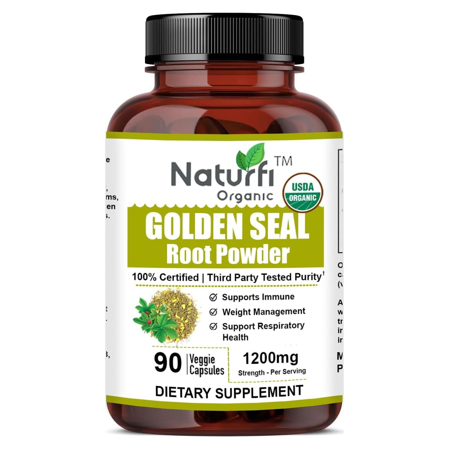 Cápsulas de raíz de sello de oro Naturfi 90 unidades orgánico