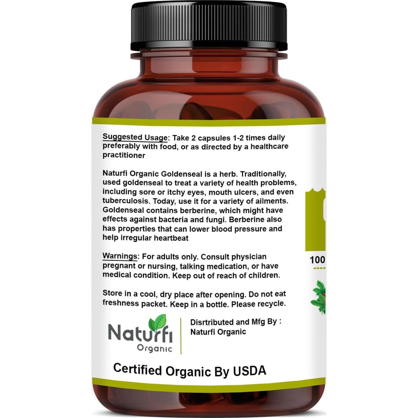 Cápsulas de raíz de sello de oro Naturfi 90 unidades orgánico