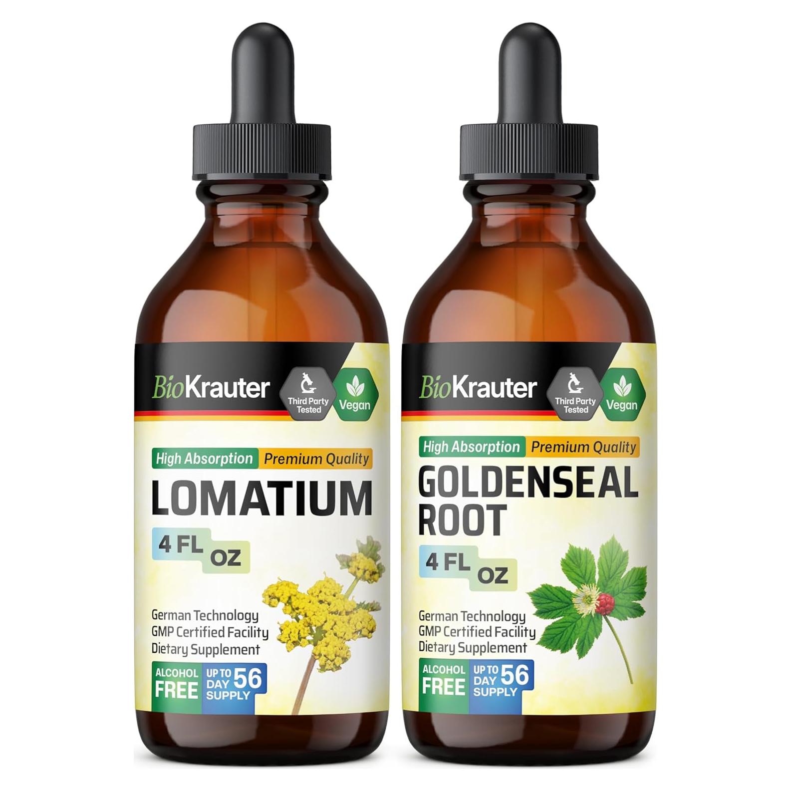 Tintura Vegana Lomatium y Goldenseal BioKrauter 118 ml