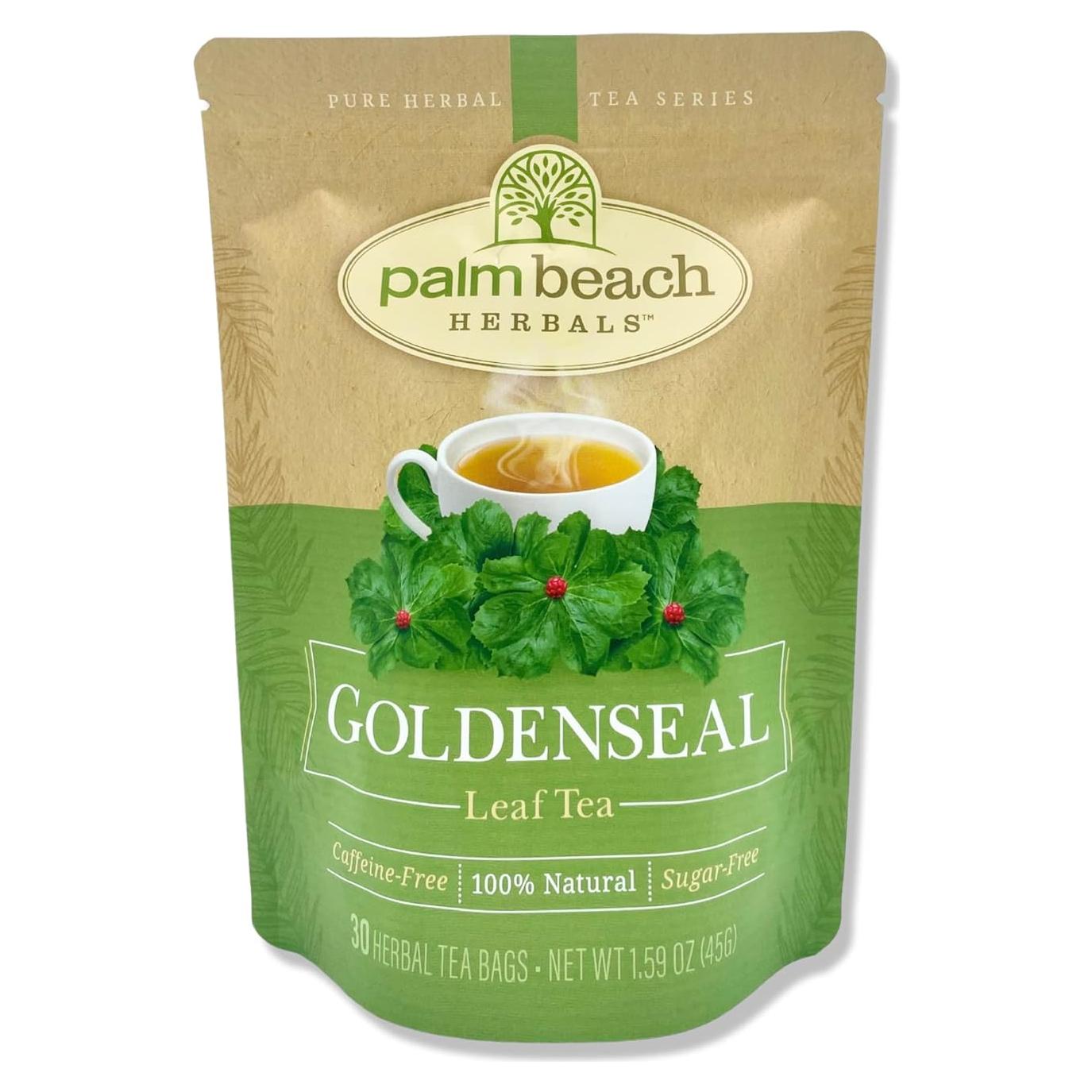 Té Herbal Goldenseal Palm Beach - 30 Bolsas de 1.5g