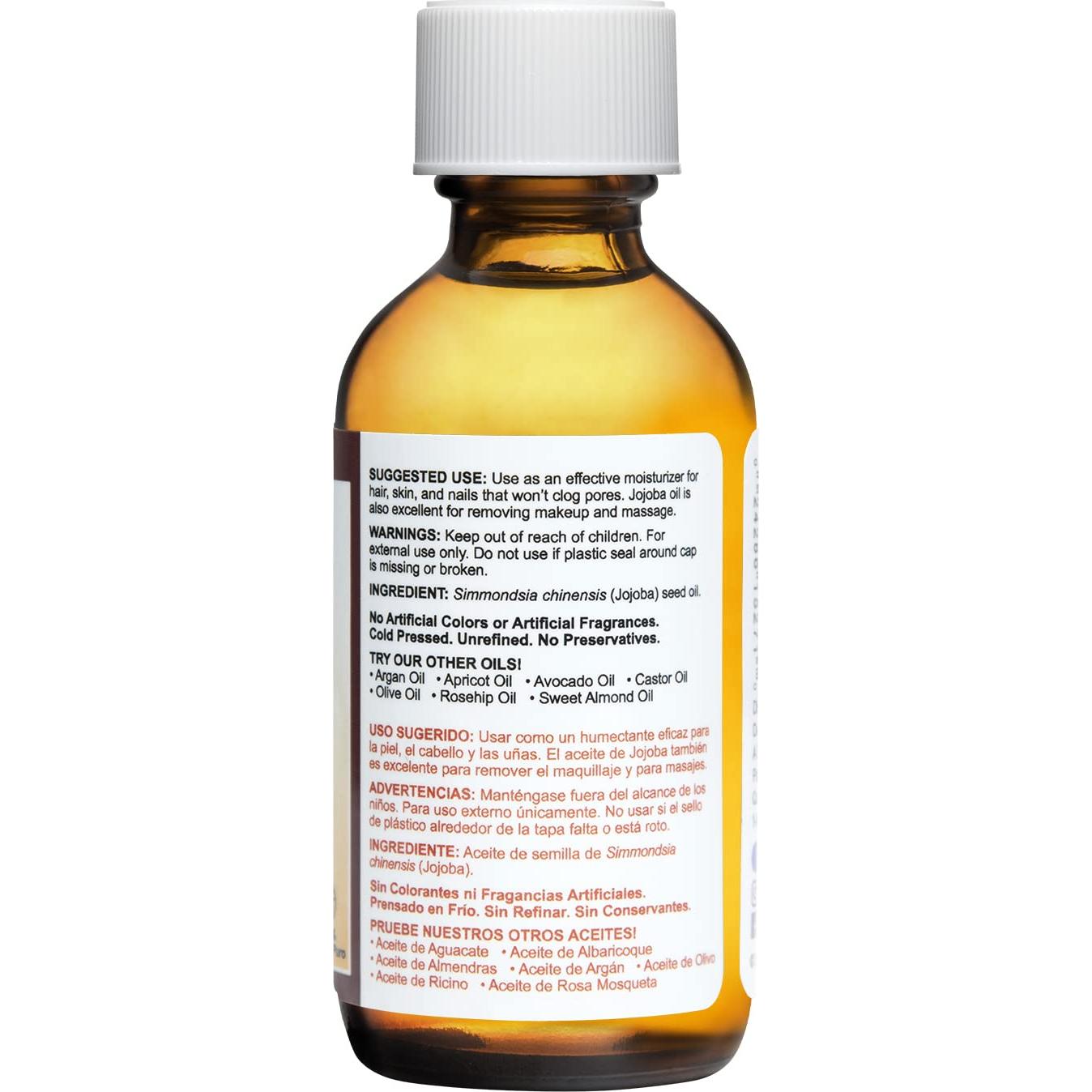 Aceite de Jojoba Puro De La Cruz 59 mL - Hidratante Orgánico