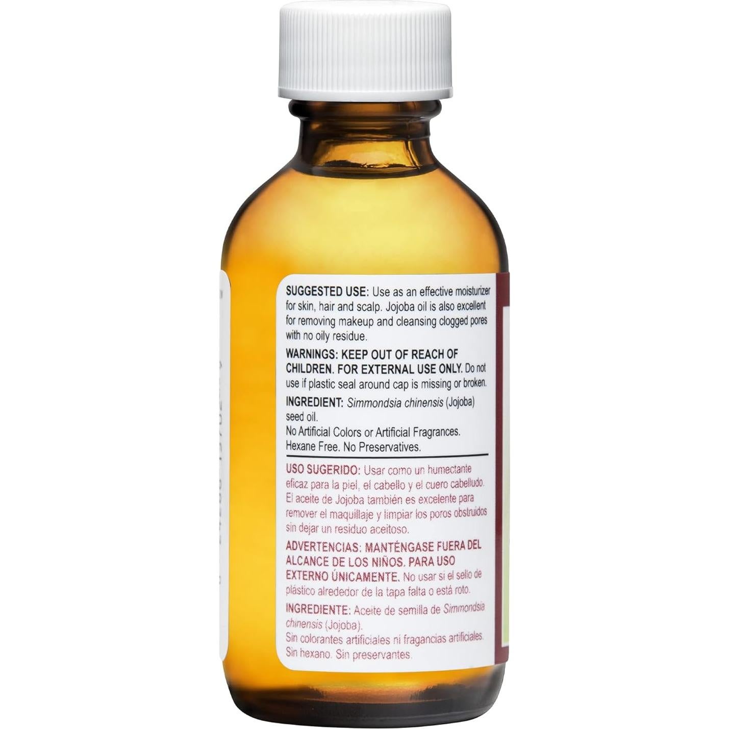 Aceite de Jojoba Puro De La Cruz 59 mL - Hidratante Orgánico