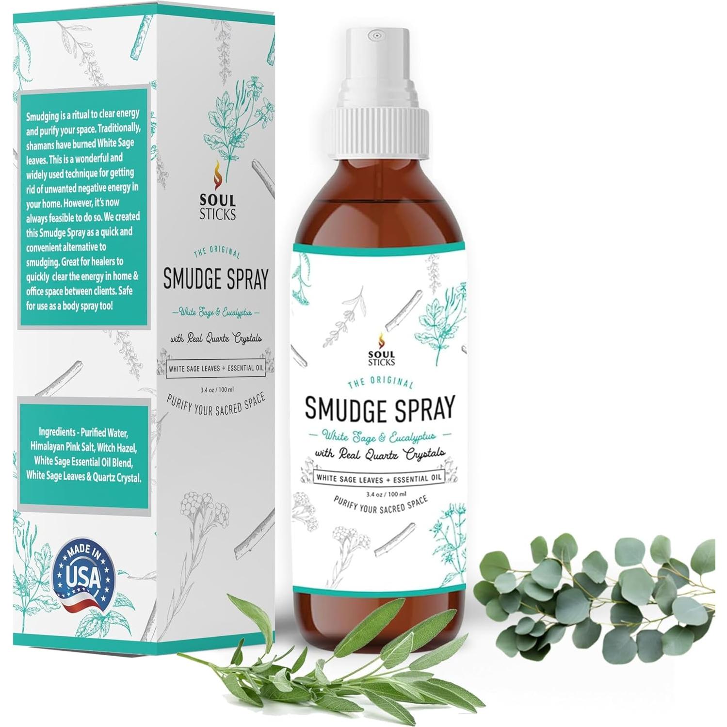 Spray de Salvia Blanca y Eucalipto Soul Sticks 100ml Energía