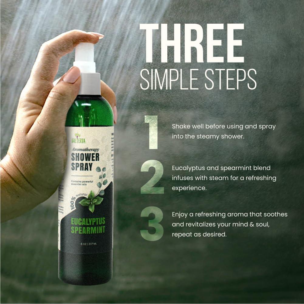 Spray de Ducha Aromaterapia Naeterra 40oz Eucalipto y Menta