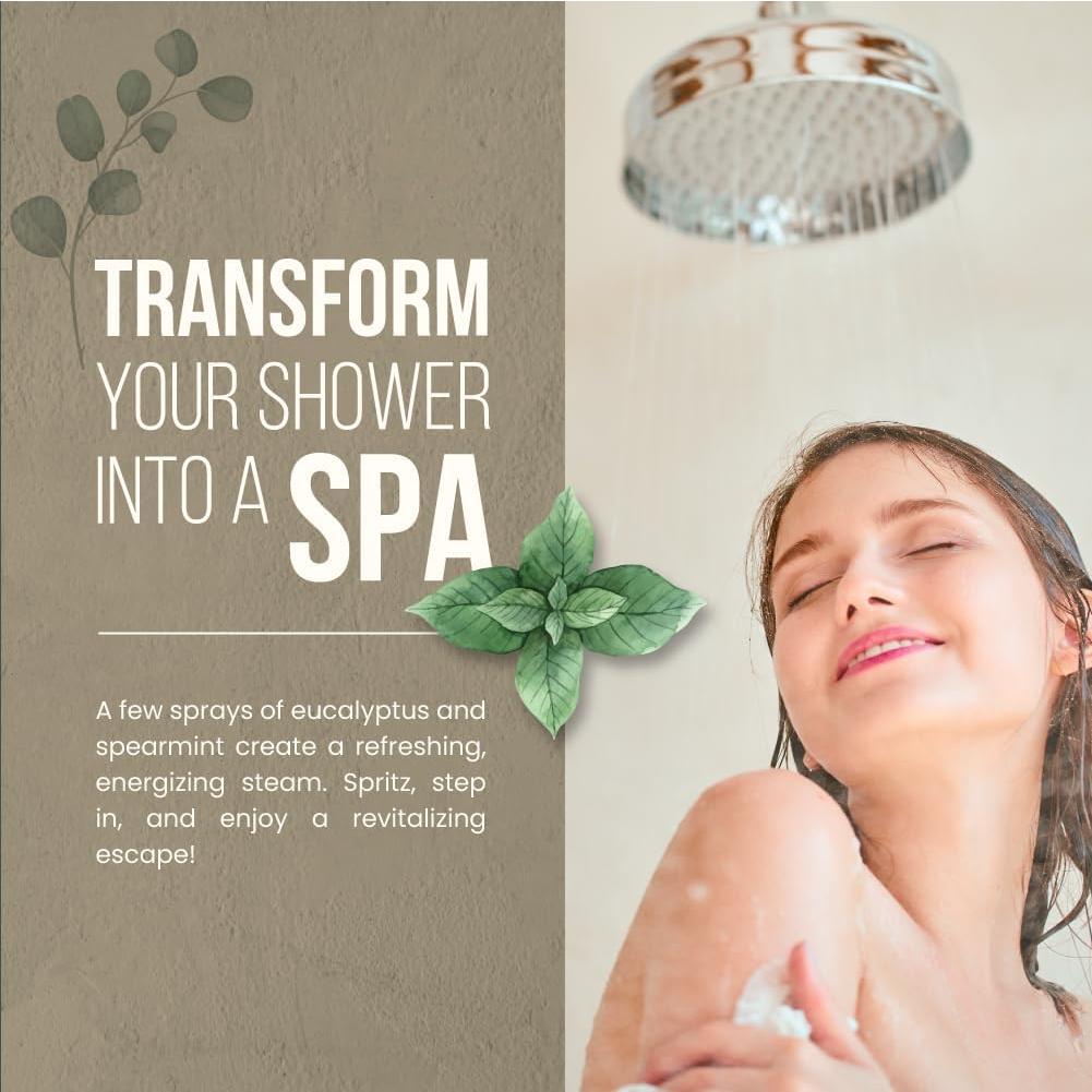 Spray de Ducha Aromaterapia Naeterra 40oz Eucalipto y Menta