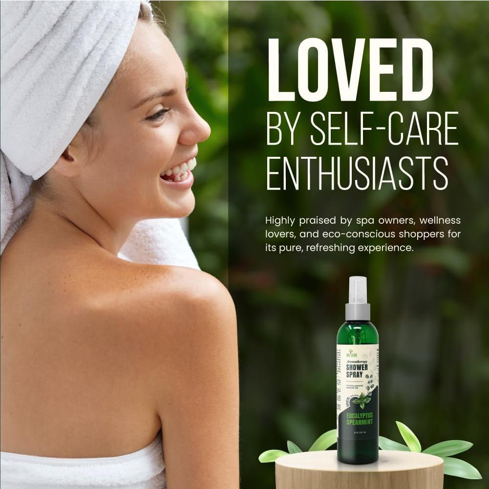 Spray de Ducha Aromaterapia Naeterra 40oz Eucalipto y Menta