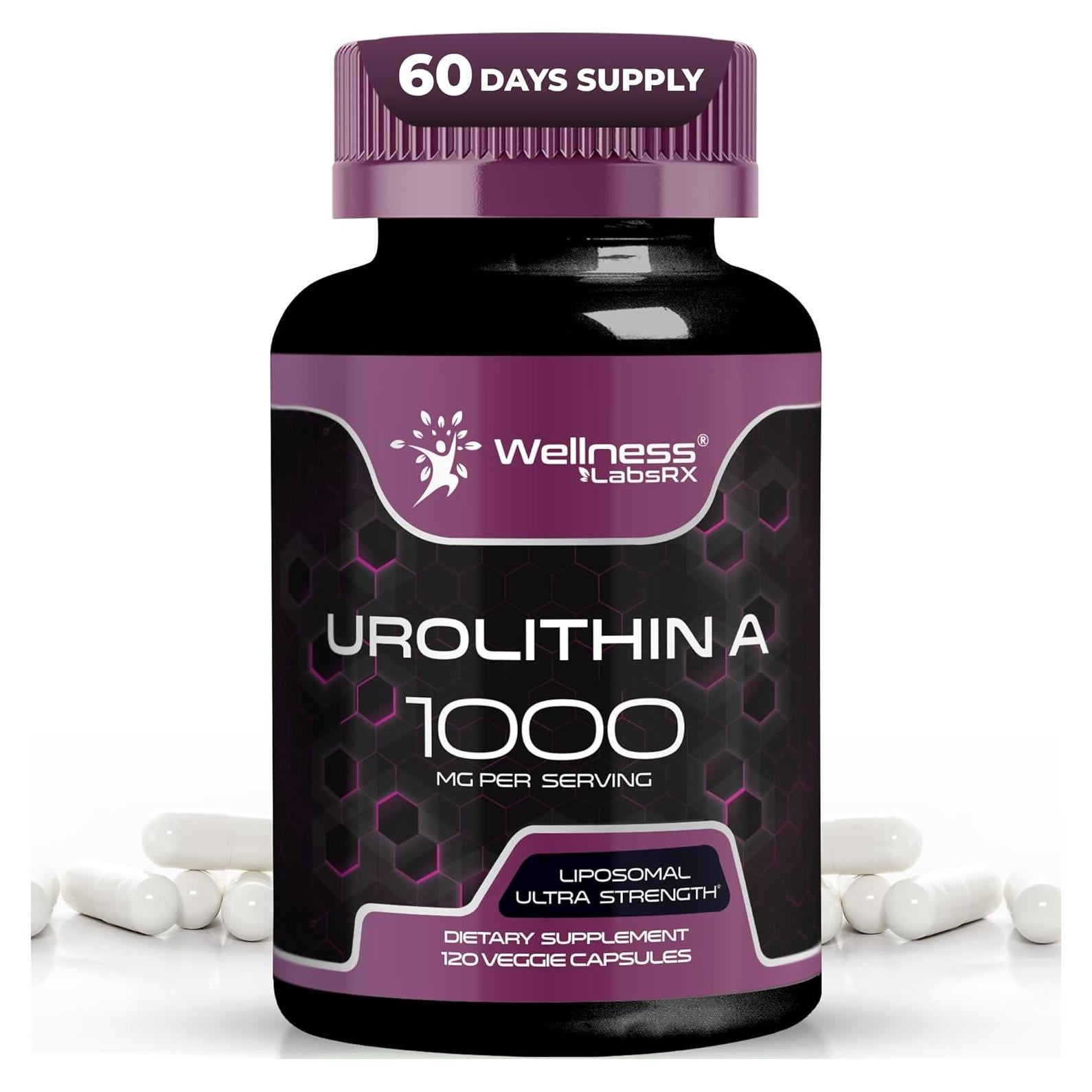 Cápsulas de Suplemento Urolithin A 1000mg Wellness Labs - 120 Unidades