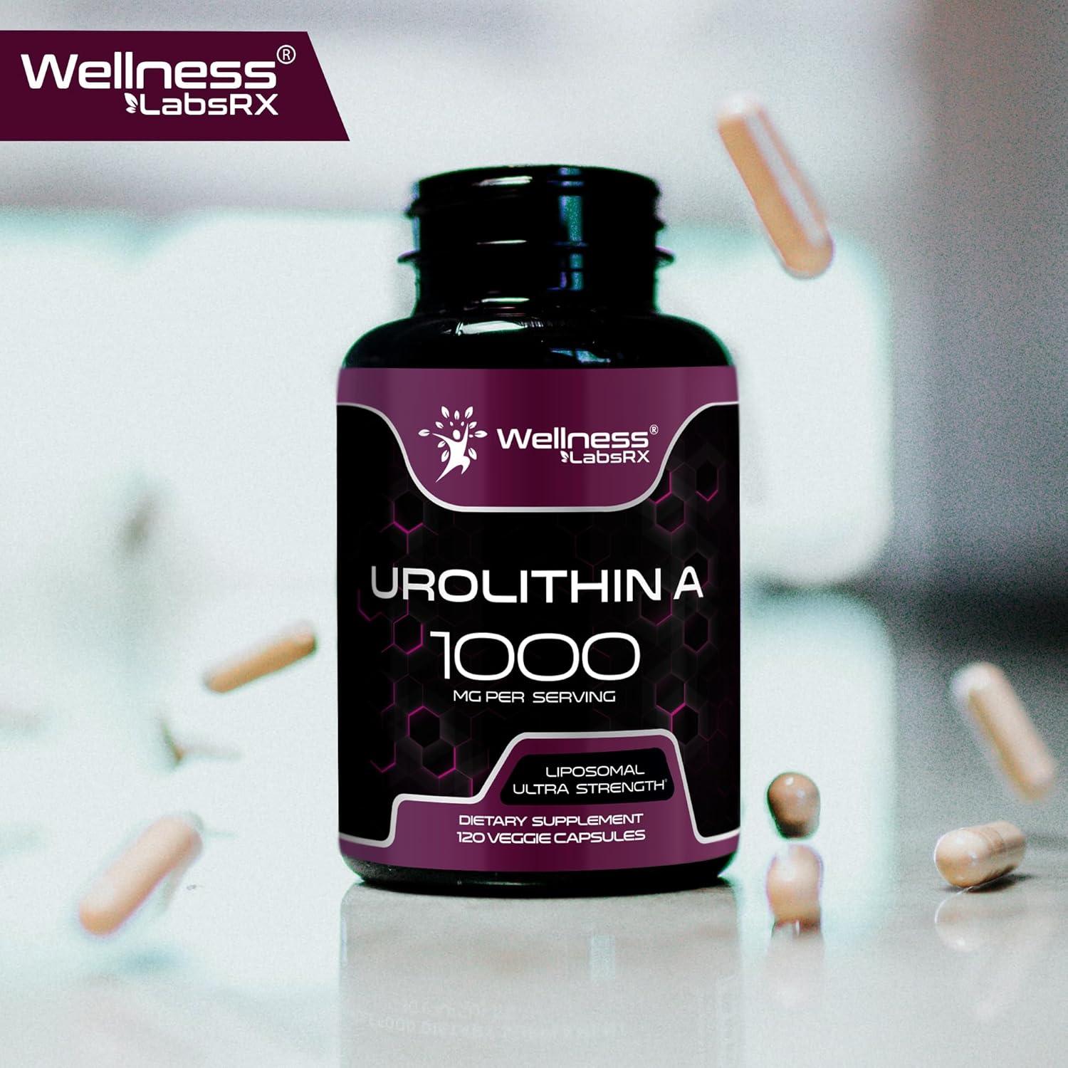 Cápsulas de Suplemento Urolithin A 1000mg Wellness Labs - 120 Unidades