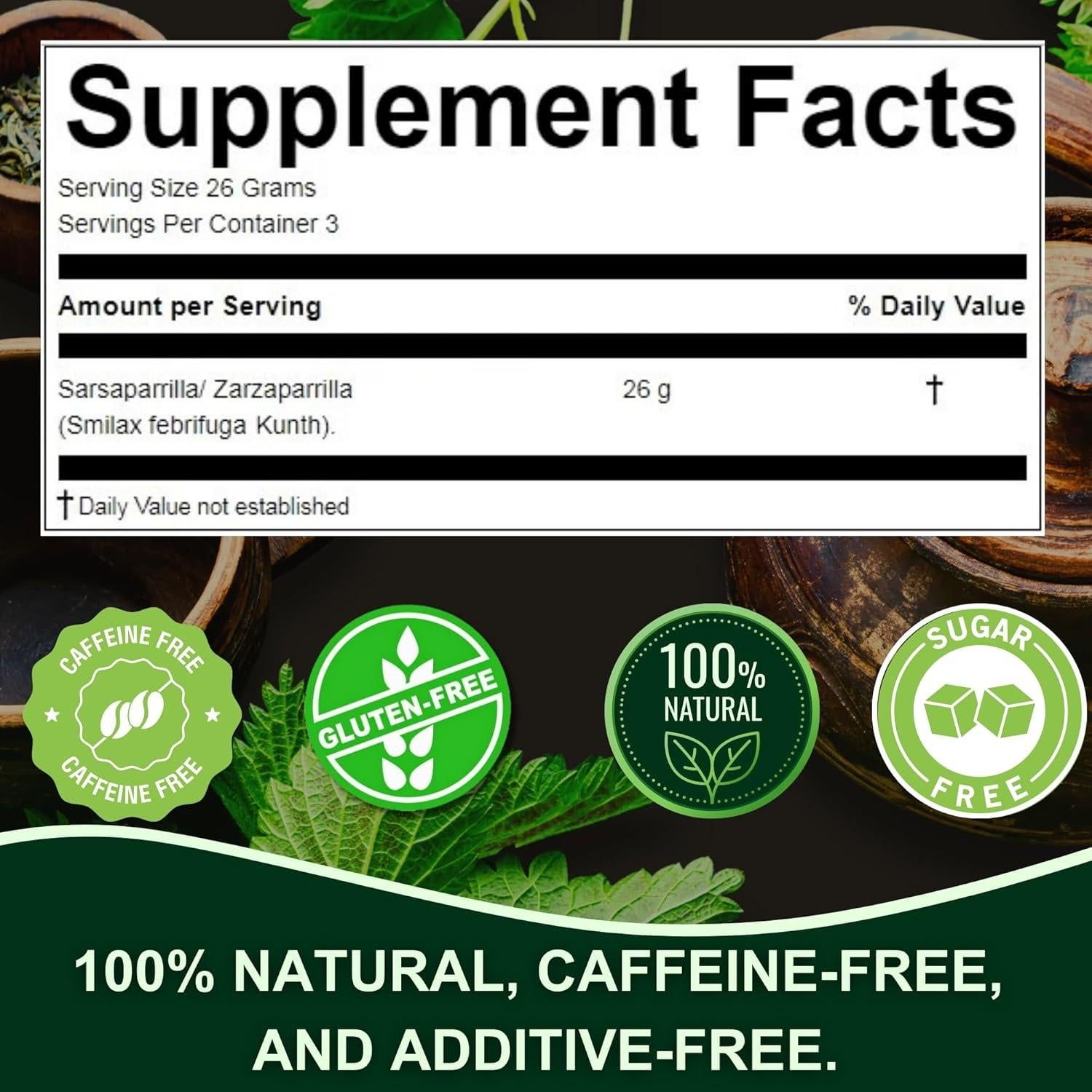 Té de Zarzaparrilla Hanan FitoPeru 80 g - Hoja Suelta Natural