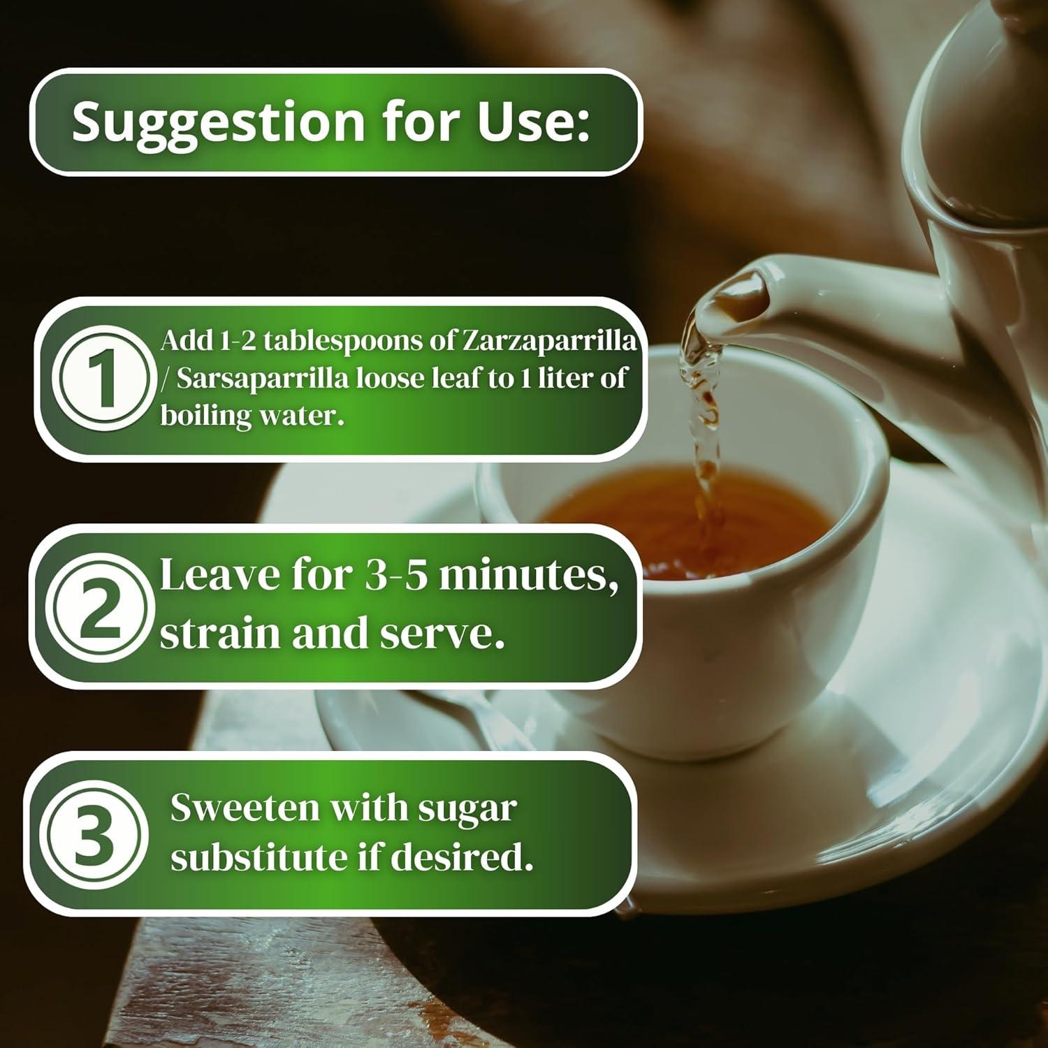 Té de Zarzaparrilla Hanan FitoPeru 80 g - Hoja Suelta Natural