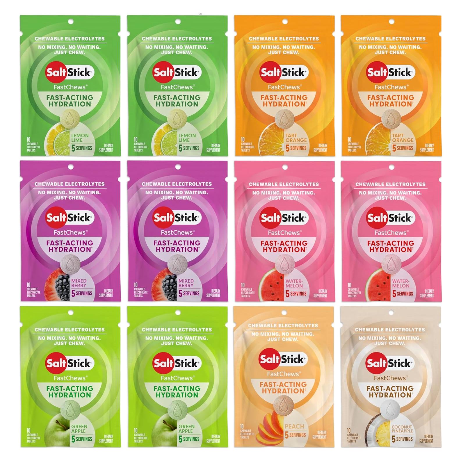 Tabletas de Electrolitos Masticables SaltStick - 120 Contenidos