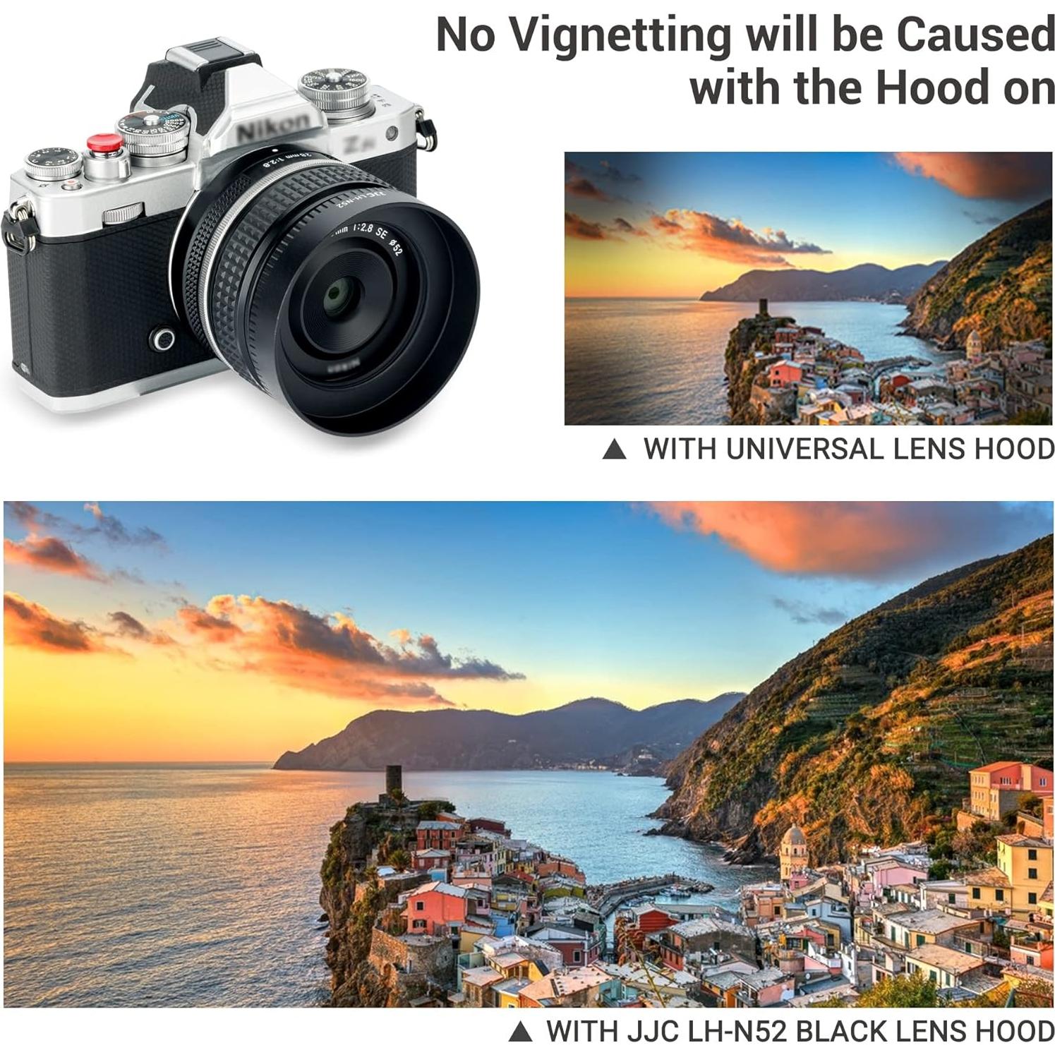 Sombrero de Lente JJC para Nikon NIKKOR Z 40mm y 28mm