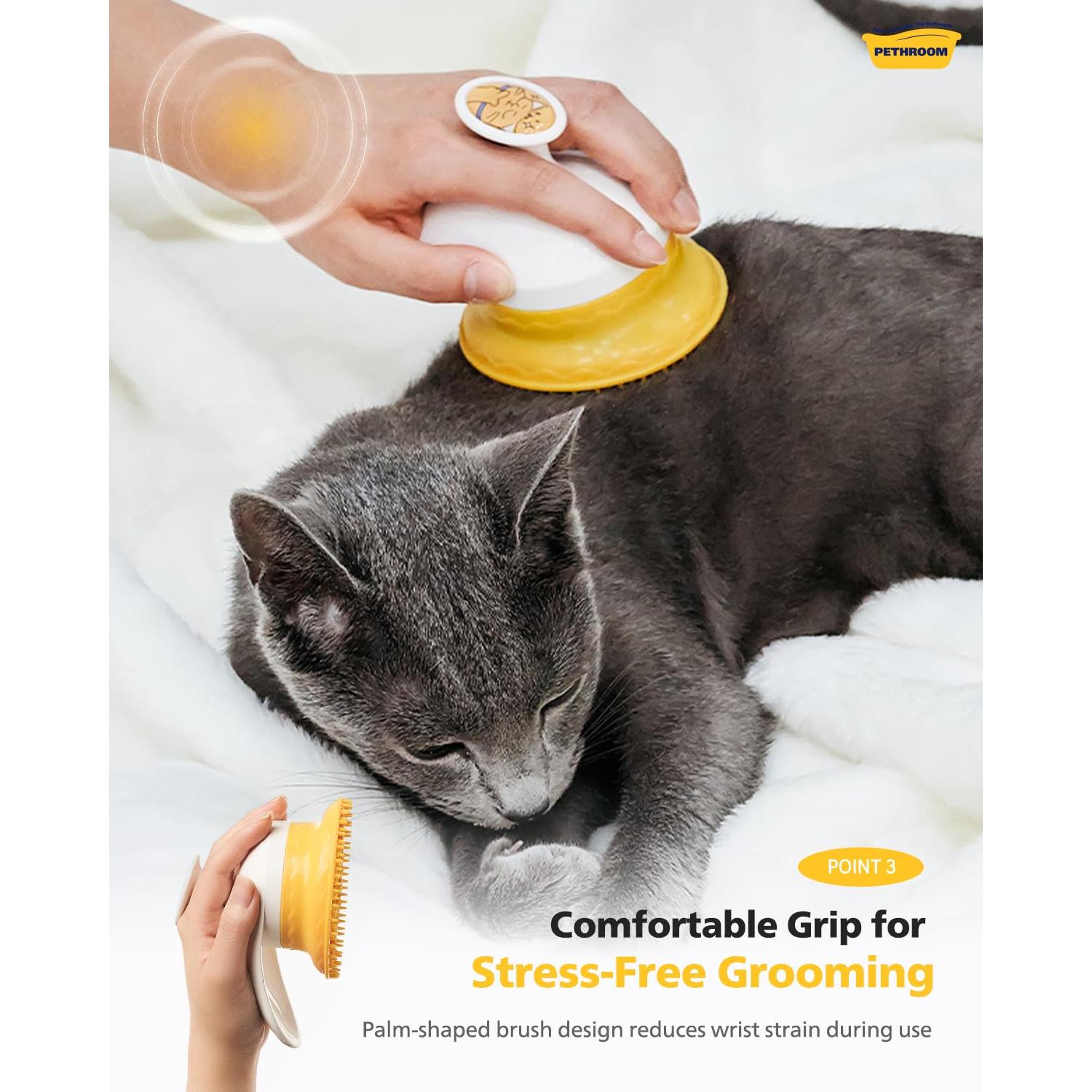 Cepillo de Acicalamiento Suave BMSMILE para Gatos y Perros