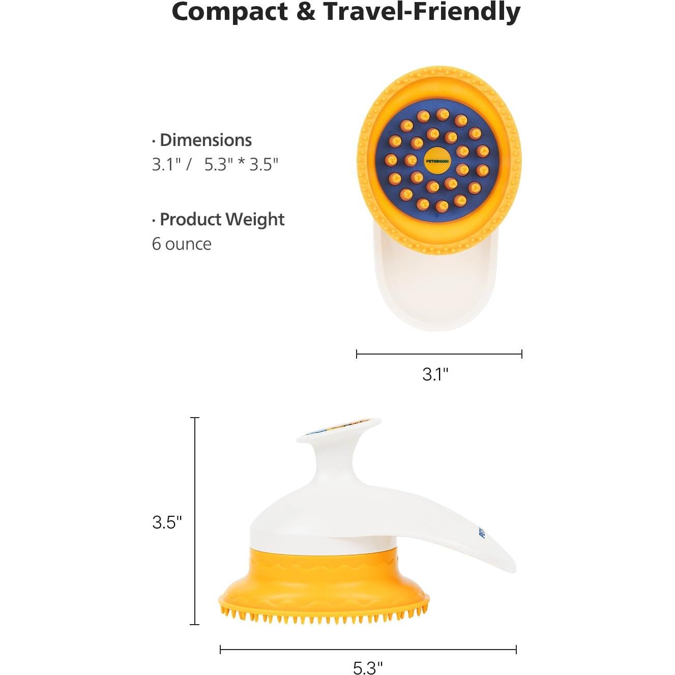 Cepillo de Acicalamiento Suave BMSMILE para Gatos y Perros