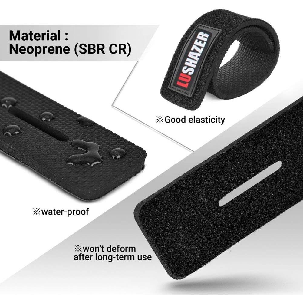 Correas Elásticas para Varas de Pesca 10 pcs Nylon Ajustables