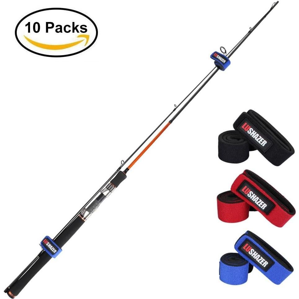 Correas Elásticas para Varas de Pesca 10 pcs Nylon Ajustables