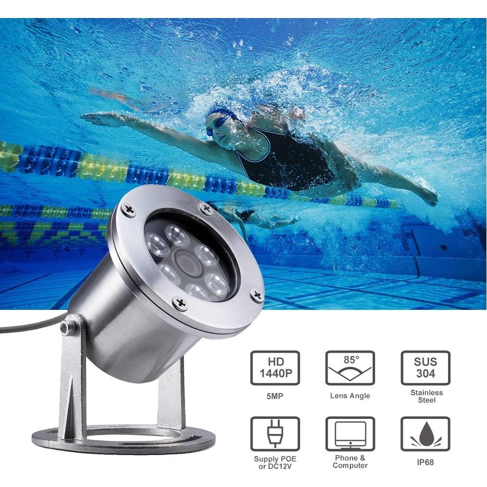 Cámara Submarina Barlus 5MP IP68 Acero Inoxidable 304