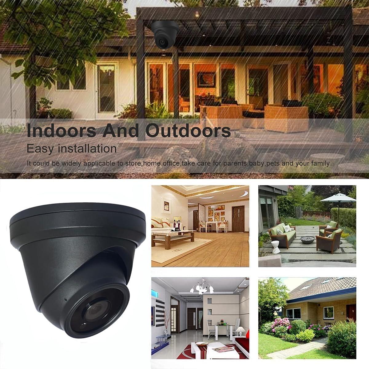 Cámara de Seguridad Domo Analógica 4MP Real HD, Visión Nocturna 20m