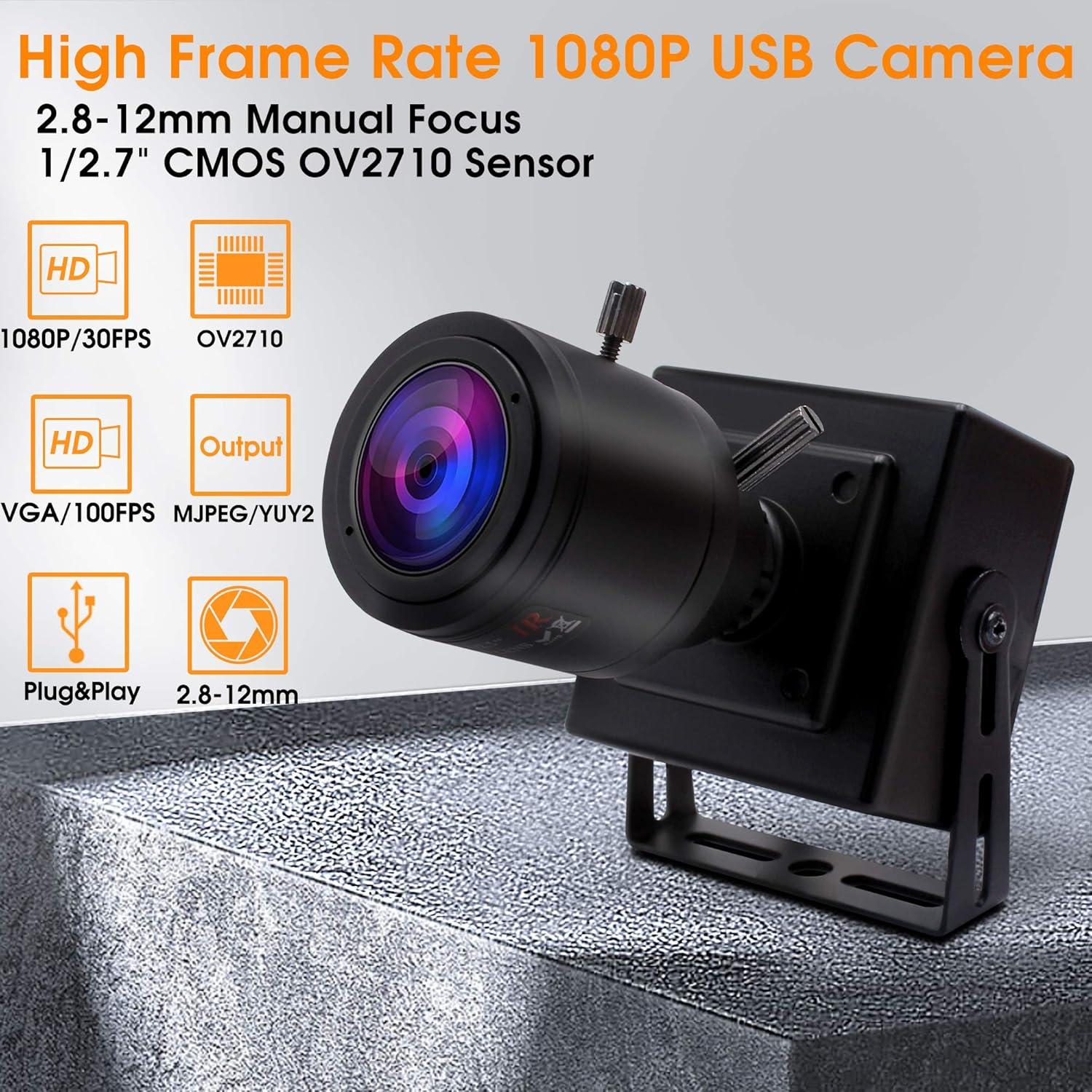 Cámara USB SVPRO FHD 1080P 2MP Zoom Manual 2.8-12mm