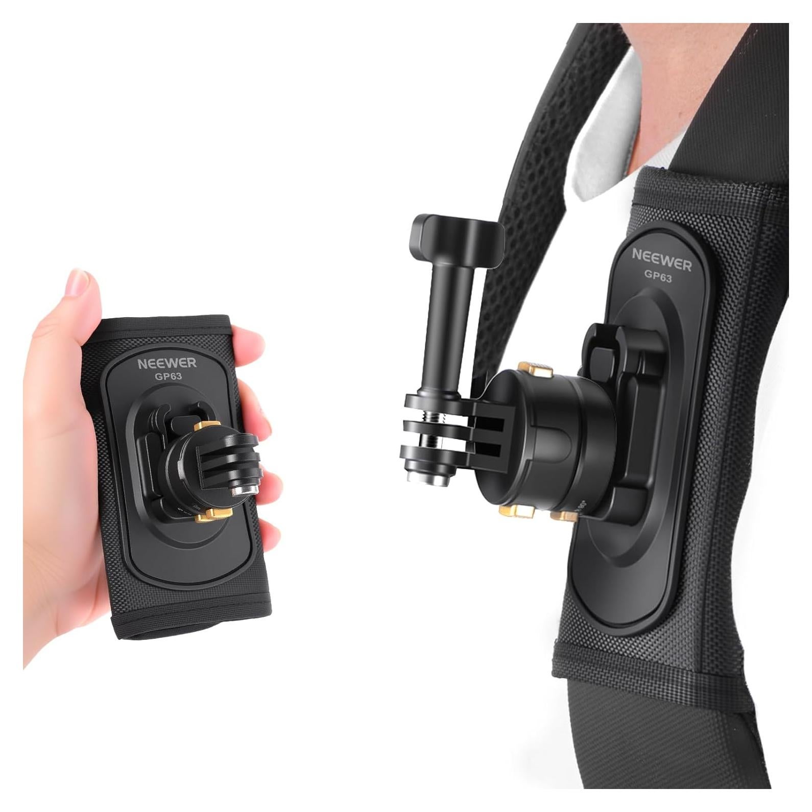 Soporte de Mochila NEEWER GP63 para Cámaras de Acción